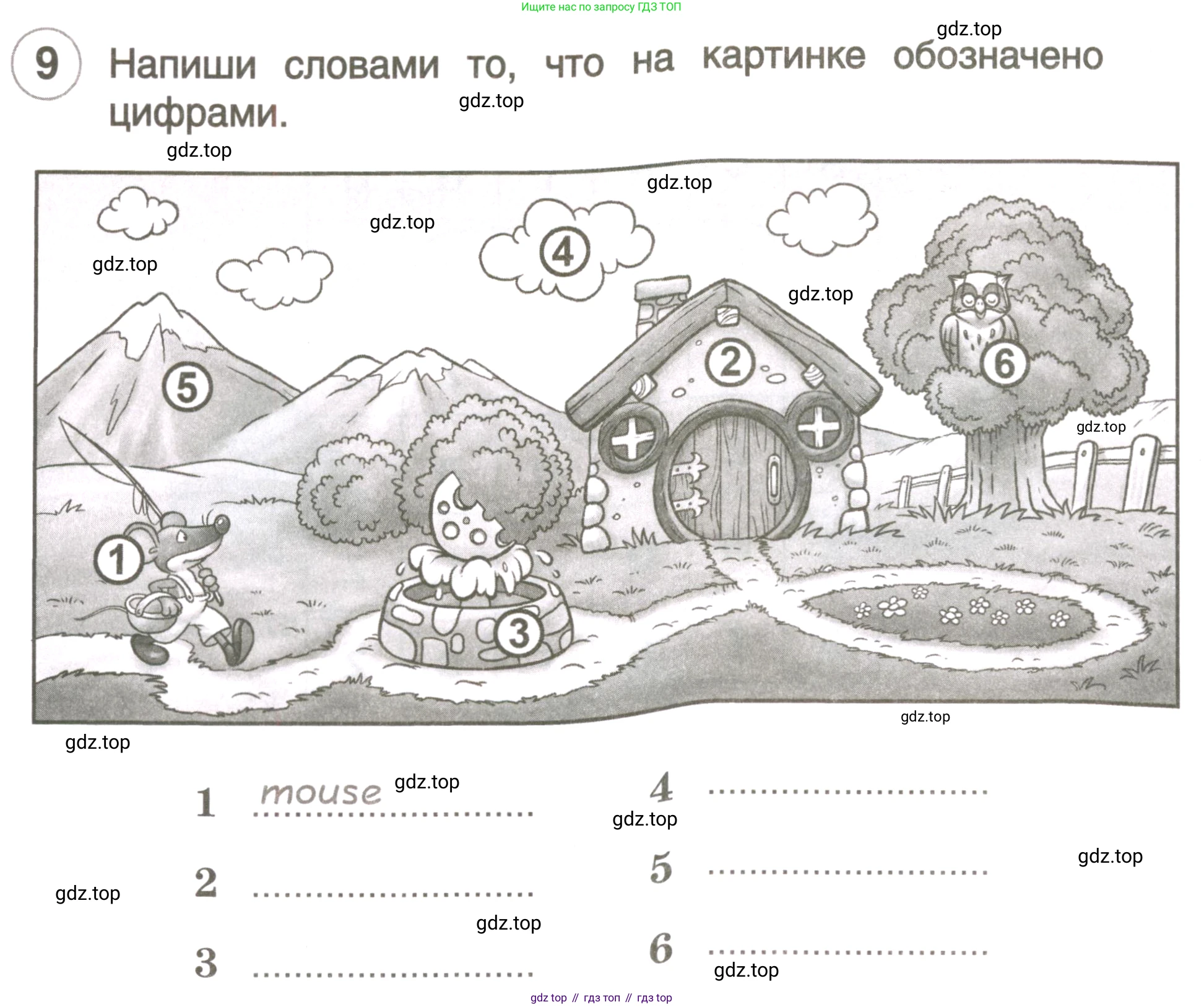 ГДЗ Английский язык (english), 3 класс рабочая тетрадь, авторы: Комарова Юлия Александровна, Ларионова Ирина Владимировна, издательство Русское слово, Москва, 2022, голубого цвета, страница 6, номер 9, Условие