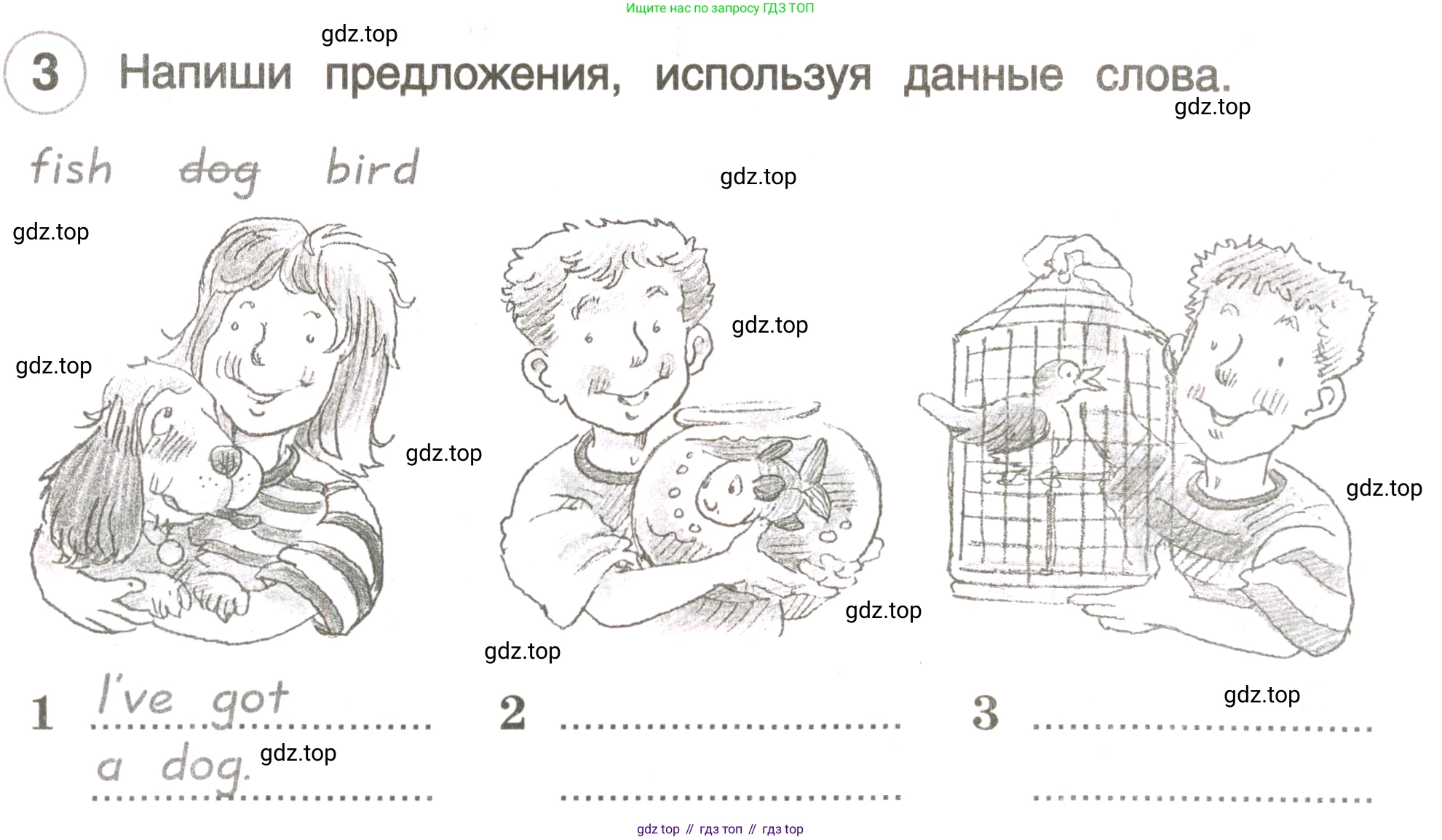 ГДЗ Английский язык (english), 3 класс рабочая тетрадь, авторы: Комарова Юлия Александровна, Ларионова Ирина Владимировна, издательство Русское слово, Москва, 2022, голубого цвета, страница 20, номер 3, Условие