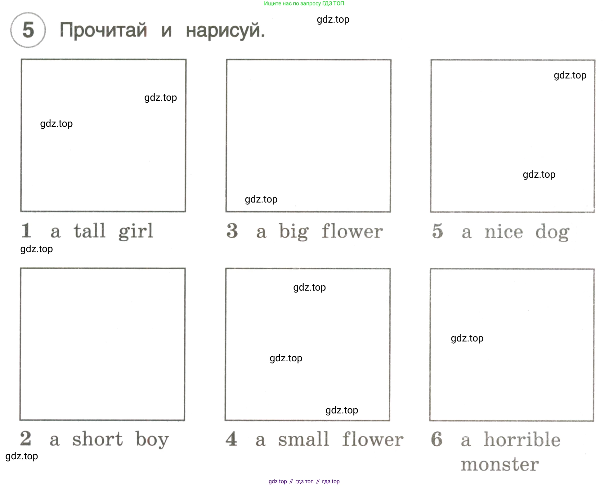 ГДЗ Английский язык (english), 3 класс рабочая тетрадь, авторы: Комарова Юлия Александровна, Ларионова Ирина Владимировна, издательство Русское слово, Москва, 2022, голубого цвета, страница 28, номер 5, Условие