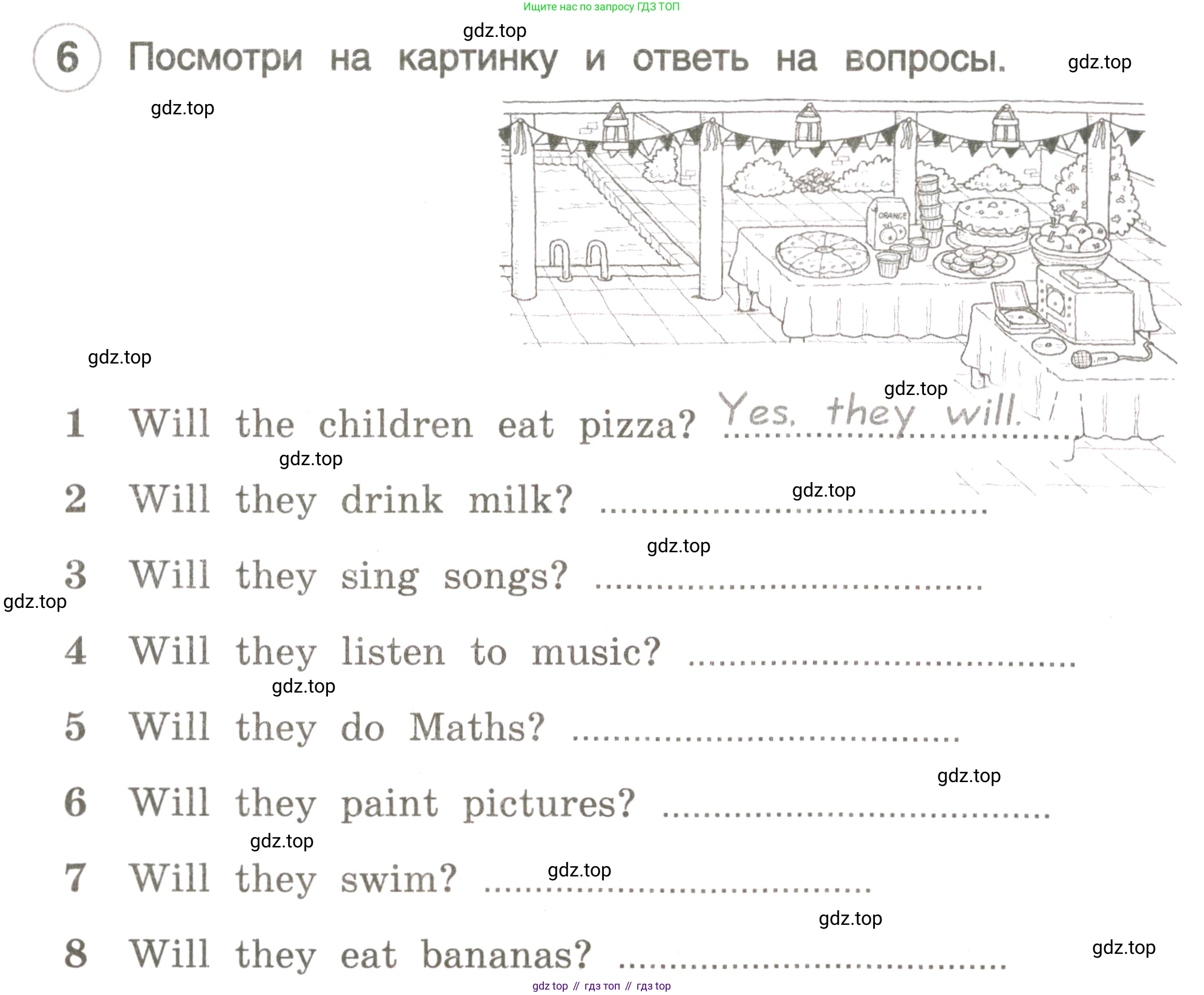 ГДЗ Английский язык (english), 3 класс рабочая тетрадь, авторы: Комарова Юлия Александровна, Ларионова Ирина Владимировна, издательство Русское слово, Москва, 2022, голубого цвета, страница 69, номер 6, Условие