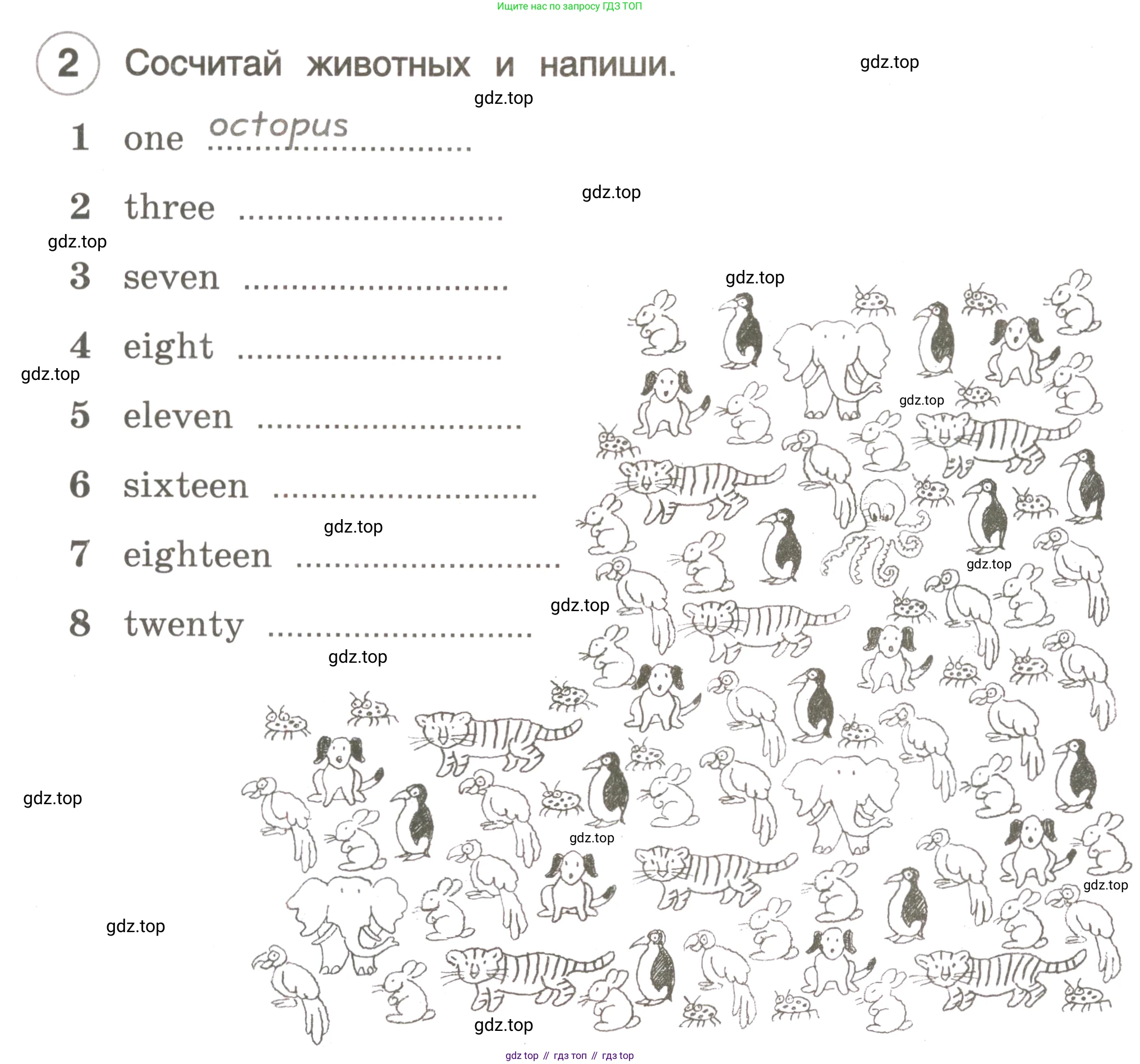 ГДЗ Английский язык (english), 3 класс рабочая тетрадь, авторы: Комарова Юлия Александровна, Ларионова Ирина Владимировна, издательство Русское слово, Москва, 2022, голубого цвета, страница 24, номер 2, Условие