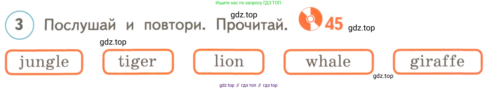 ГДЗ Английский язык (english), 3 класс Учебник, авторы: Комарова Юлия Александровна, Ларионова Ирина Владимировна, издательство Русское слово, Москва, 2022, белого цвета, страница 44, номер 3, Условие