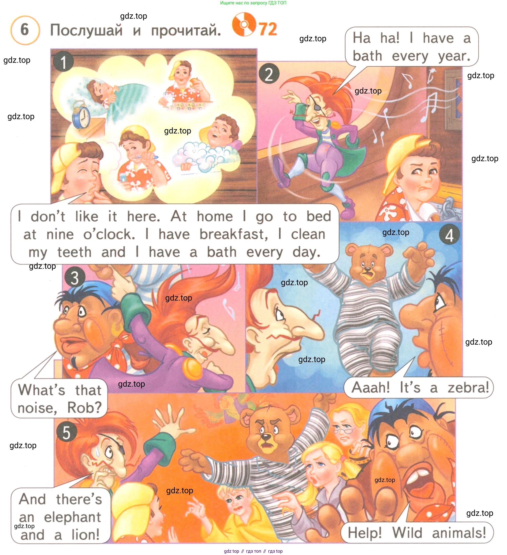 ГДЗ Английский язык (english), 3 класс Учебник, авторы: Комарова Юлия Александровна, Ларионова Ирина Владимировна, издательство Русское слово, Москва, 2022, белого цвета, страница 68, номер 6, Условие