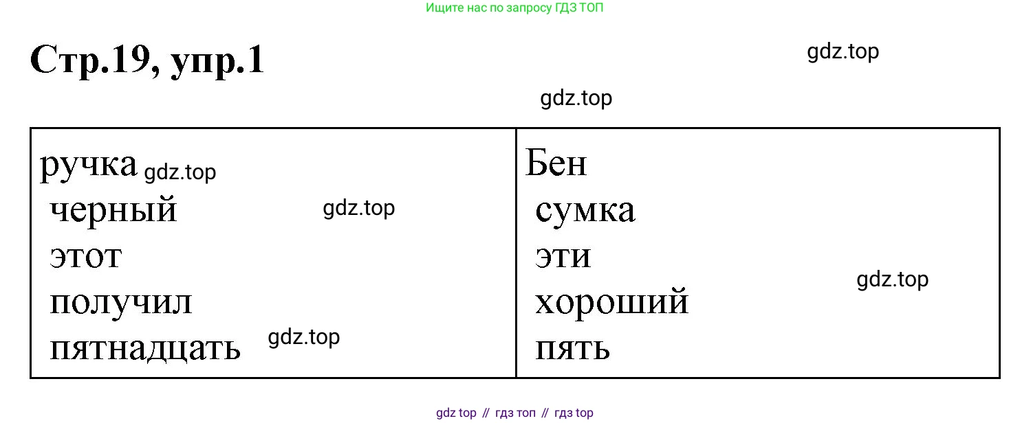 ГДЗ Английский язык (english), 3 класс Учебник, авторы: Комарова Юлия Александровна, Ларионова Ирина Владимировна, издательство Русское слово, Москва, 2022, белого цвета, страница 19, номер 1, Решение