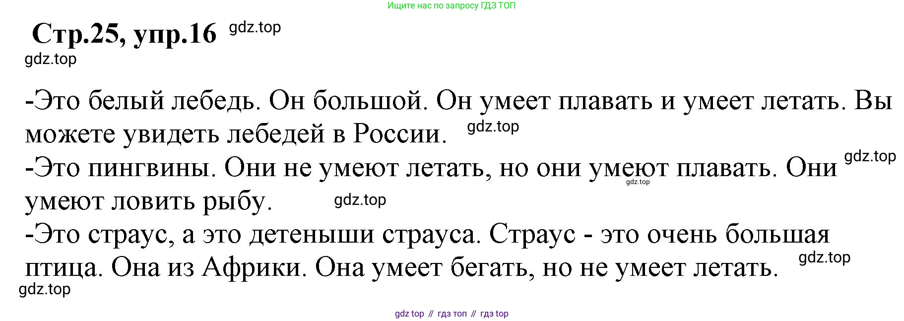 ГДЗ Английский язык (english), 3 класс Учебник, авторы: Комарова Юлия Александровна, Ларионова Ирина Владимировна, издательство Русское слово, Москва, 2022, белого цвета, страница 25, номер 16, Решение