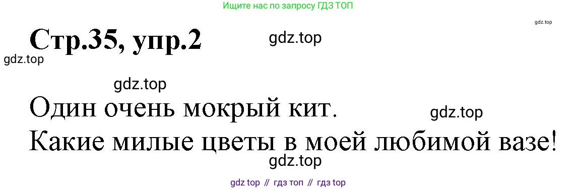 ГДЗ Английский язык (english), 3 класс Учебник, авторы: Комарова Юлия Александровна, Ларионова Ирина Владимировна, издательство Русское слово, Москва, 2022, белого цвета, страница 35, номер 2, Решение