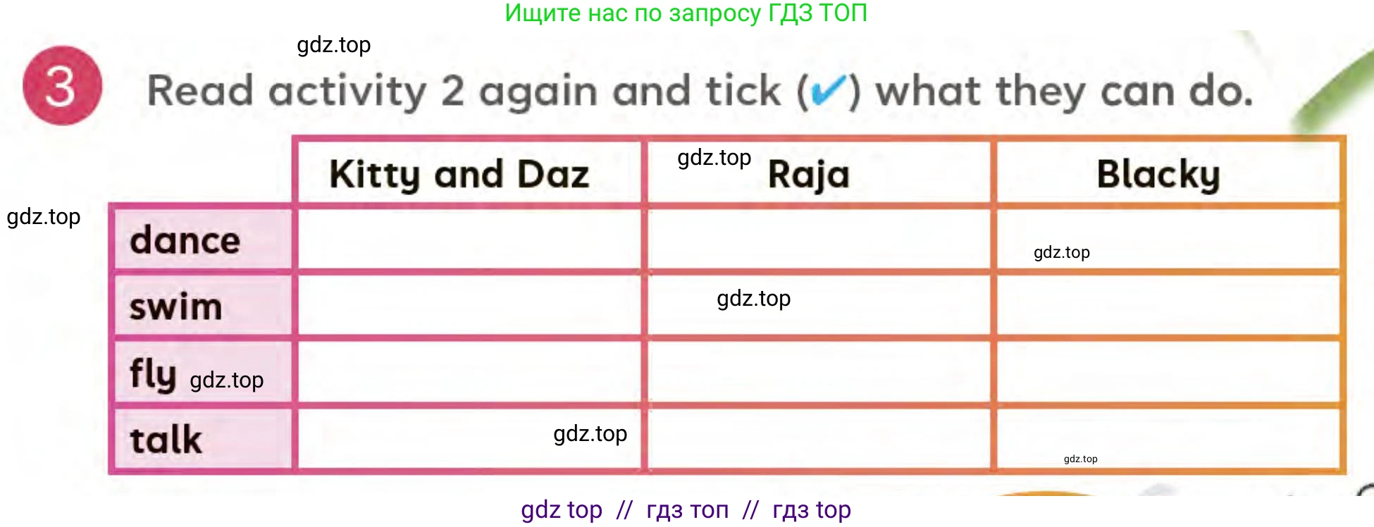 Английский язык (english), 3 класс Учебник (Student's book), авторы: Митчелл Гарольд (Mitchell Harold), Малгогианни Марилени (Malkogianni Marileni), Василиу Константина (Vasileiou Konstantina), издательство MM Publications, Алматы, 2024, зелёного цвета, страница 57, номер 3, Условие