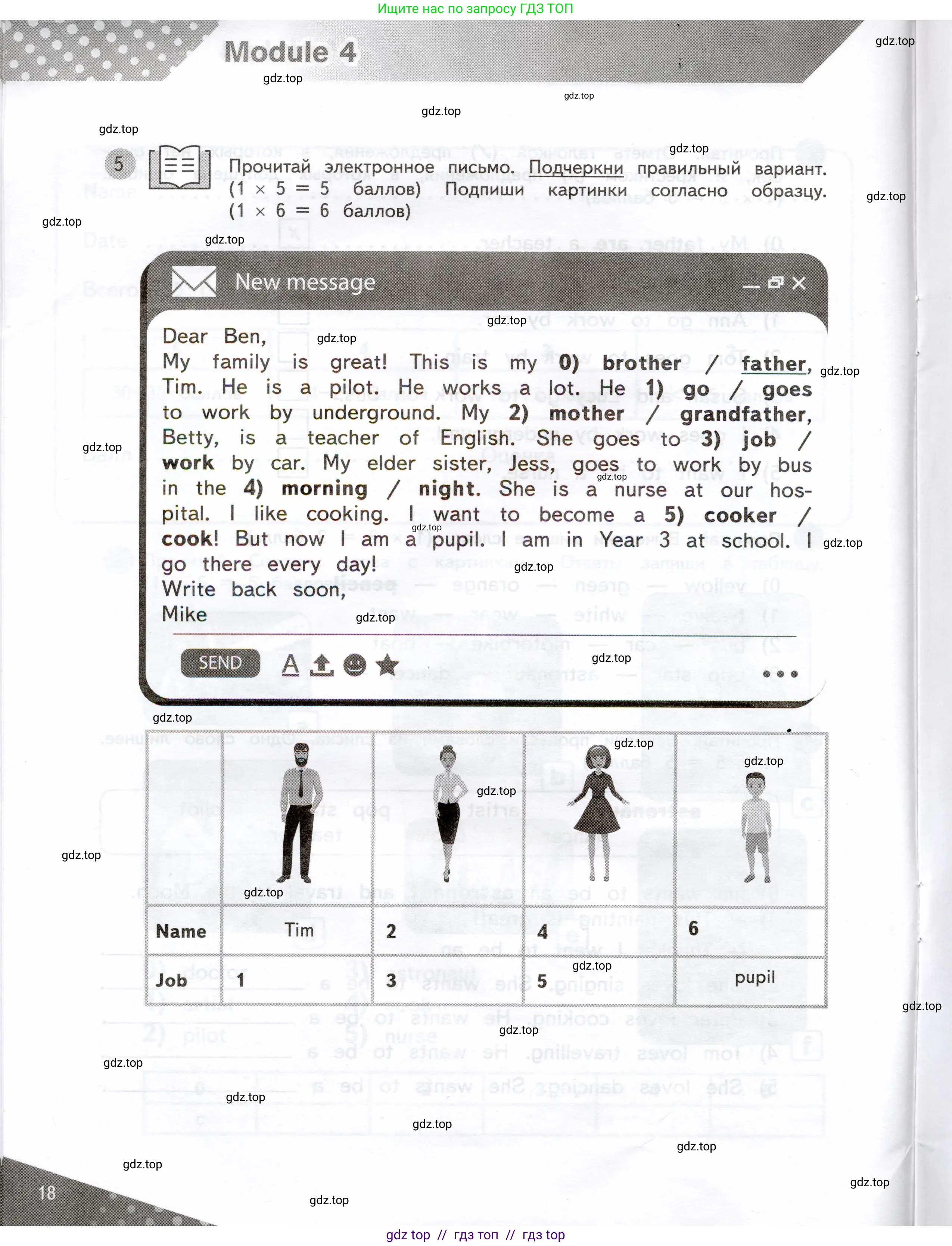 Английский язык (english), 3 класс Контрольные задания, автор: Покидова Анастасия Дмитриевна (Pokidova Anastasiya), издательство Просвещение, Москва, 2023, серого цвета, страница 18