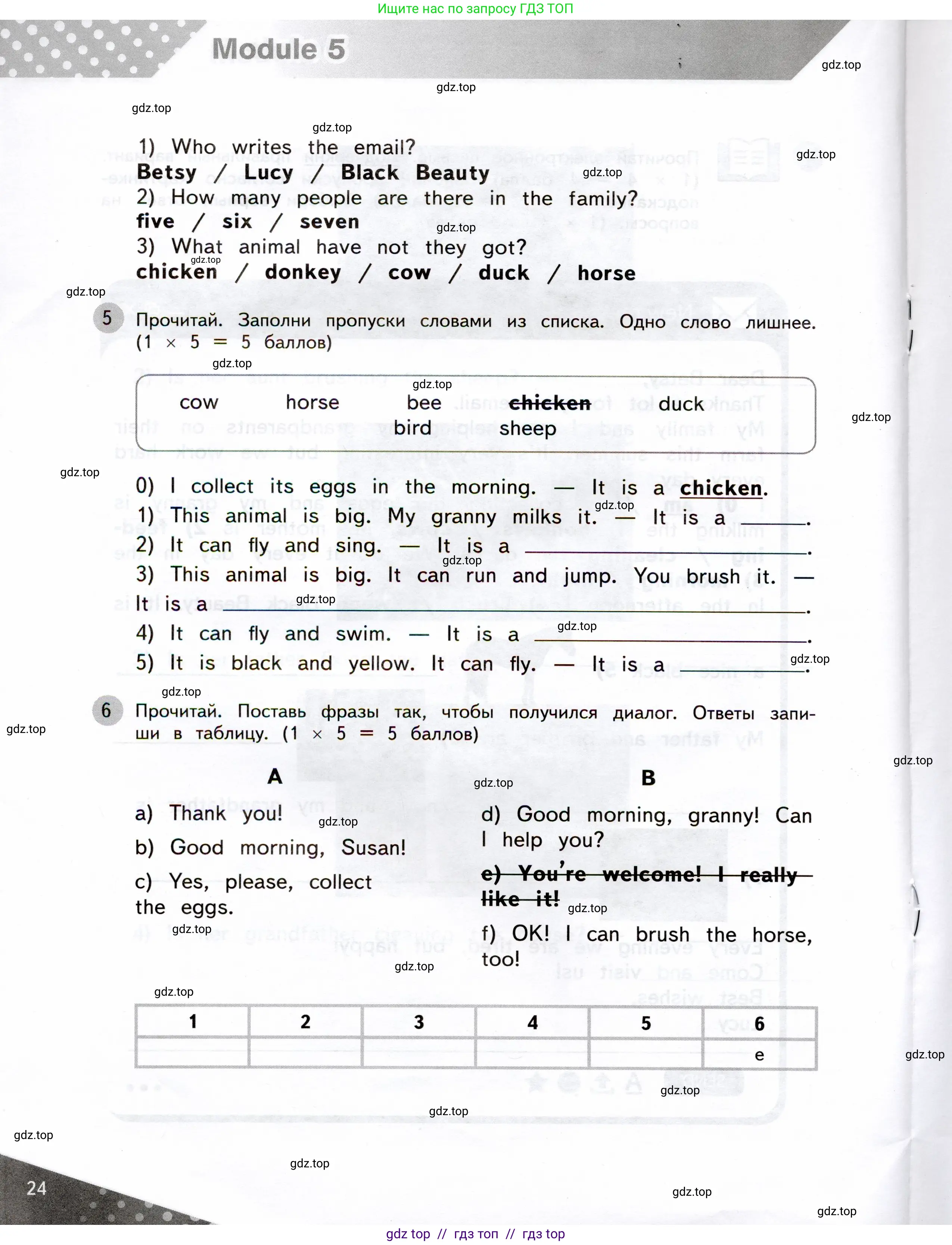 Английский язык (english), 3 класс Контрольные задания, автор: Покидова Анастасия Дмитриевна (Pokidova Anastasiya), издательство Просвещение, Москва, 2023, серого цвета, страница 24