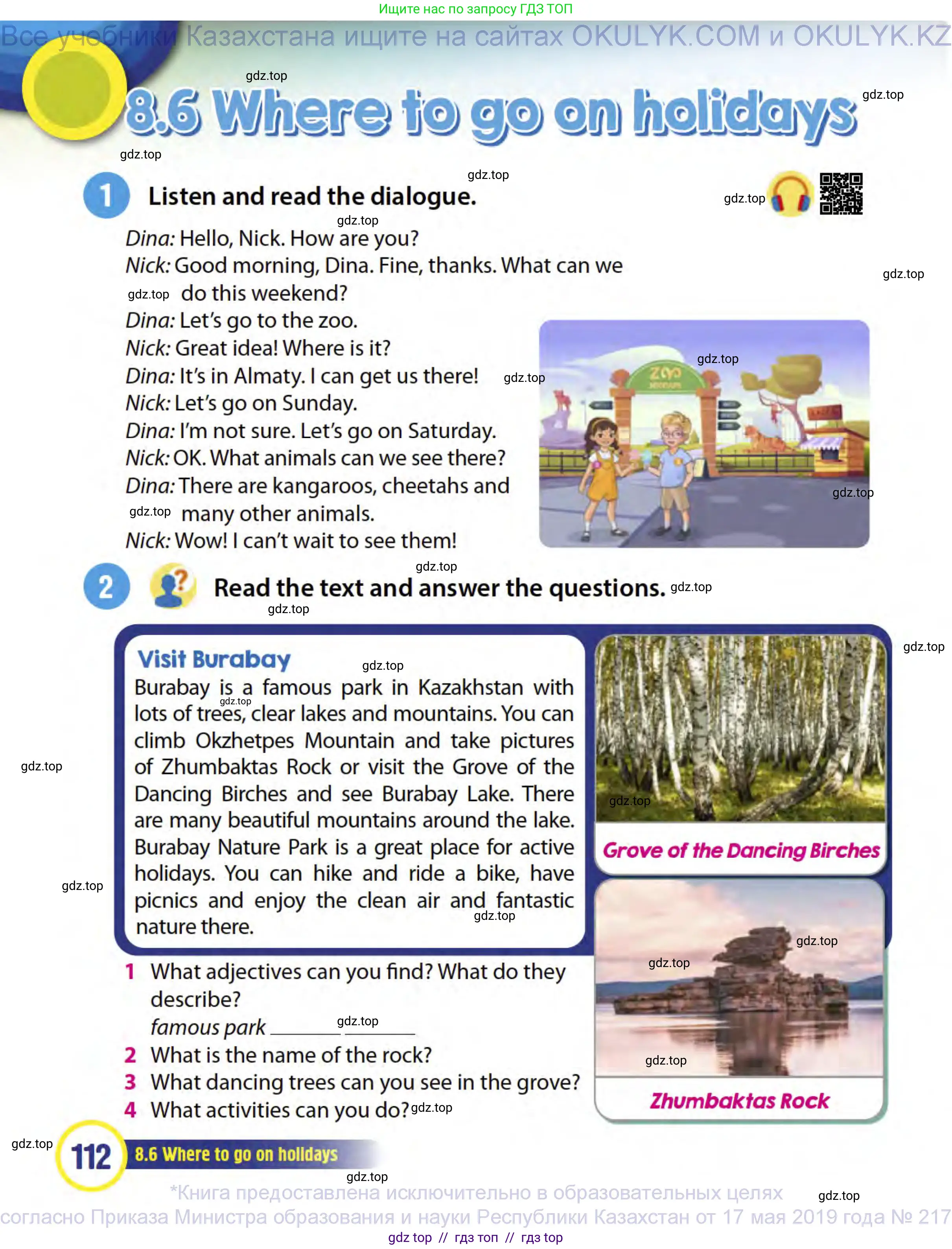 Английский язык (english), 3 класс Учебник (Student's book), авторы: Пучта Херберт (Puchta Herbert), Льюис-Джонс Питер (Lewis-Jones Peter), Гернгросс Гюнтер (Gerngross Günter), издательство Cambridge University Press, Алматы, 2022, зелёного цвета, страница 112