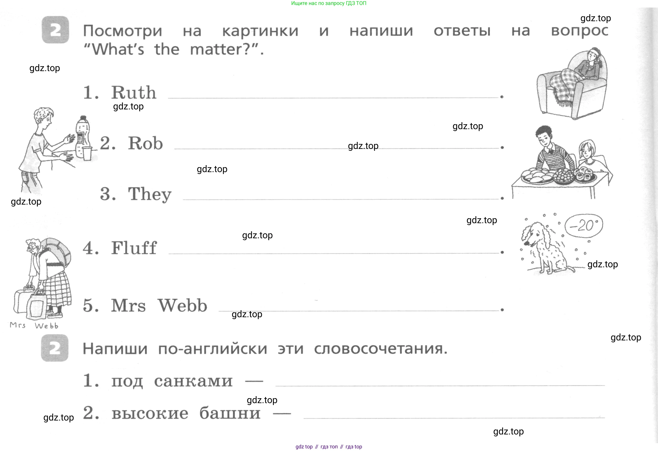 Английский язык (english), 3 класс Контрольные работы, авторы: Афанасьева Ольга Васильевна (Afanasyeva Olga), Михеева Ирина Владимировна (Mikheeva Irina), Баранова Ксения Михайловна (Baranova Ksenia), издательство Дрофа, Москва, 2018 - 2022, зелёного цвета, страница 56, номер 2, Условие