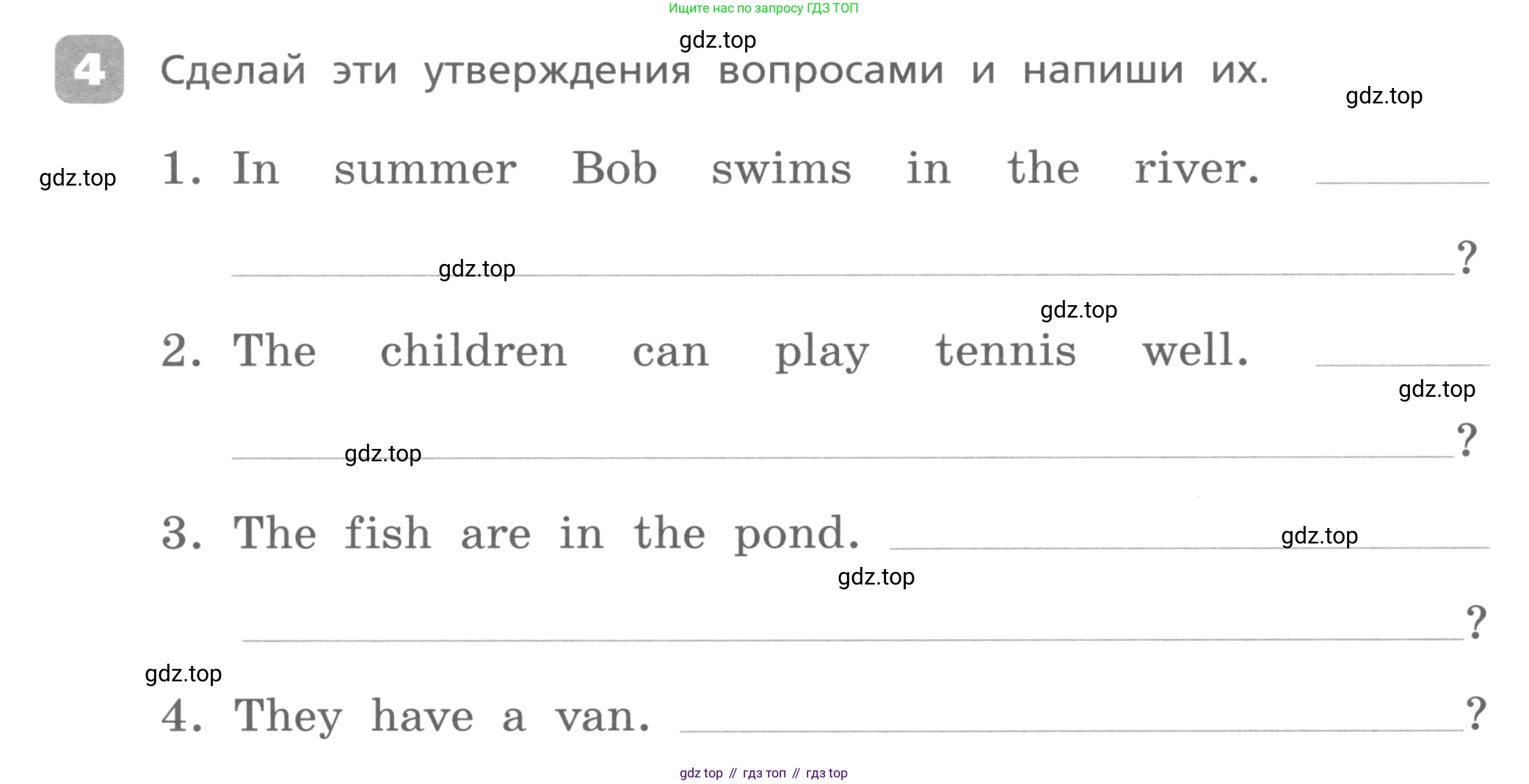 Английский язык (english), 3 класс Контрольные работы, авторы: Афанасьева Ольга Васильевна (Afanasyeva Olga), Михеева Ирина Владимировна (Mikheeva Irina), Баранова Ксения Михайловна (Baranova Ksenia), издательство Дрофа, Москва, 2018 - 2022, зелёного цвета, страница 74, номер 4, Условие