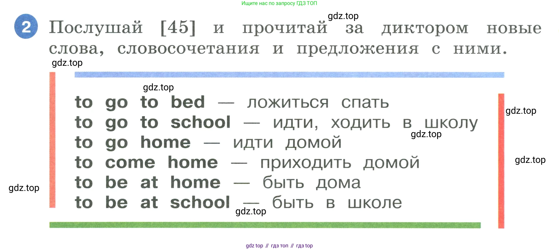 ГДЗ Английский язык (english), 3 класс Учебник, авторы: Афанасьева Ольга Васильевна (Afanasyeva Olga), Баранова Ксения Михайловна (Baranova Ksenia), Михеева Ирина Владимировна (Mikheeva Irina), издательство Просвещение, Москва, 2023, зелёного цвета, Часть 1, страница 65, номер 2, Условие