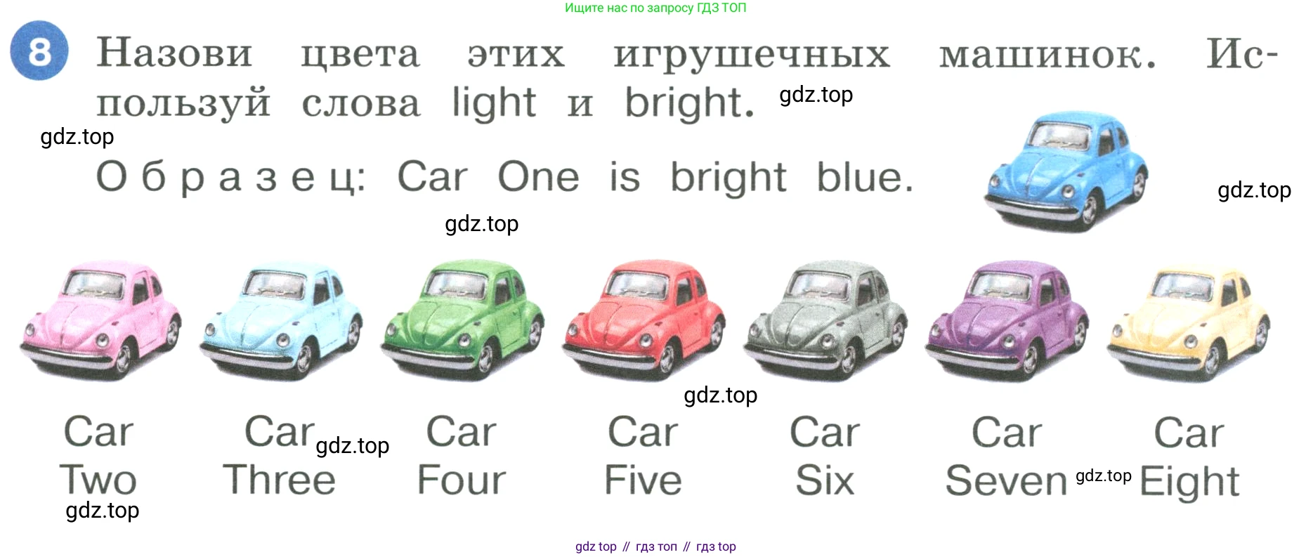 ГДЗ Английский язык (english), 3 класс Учебник, авторы: Афанасьева Ольга Васильевна (Afanasyeva Olga), Баранова Ксения Михайловна (Baranova Ksenia), Михеева Ирина Владимировна (Mikheeva Irina), издательство Просвещение, Москва, 2023, зелёного цвета, Часть 2, страница 25, номер 8, Условие
