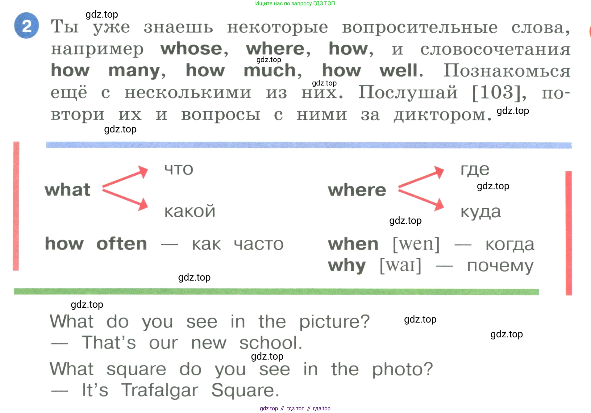 ГДЗ Английский язык (english), 3 класс Учебник, авторы: Афанасьева Ольга Васильевна (Afanasyeva Olga), Баранова Ксения Михайловна (Baranova Ksenia), Михеева Ирина Владимировна (Mikheeva Irina), издательство Просвещение, Москва, 2023, зелёного цвета, Часть 2, страница 41, номер 2, Условие