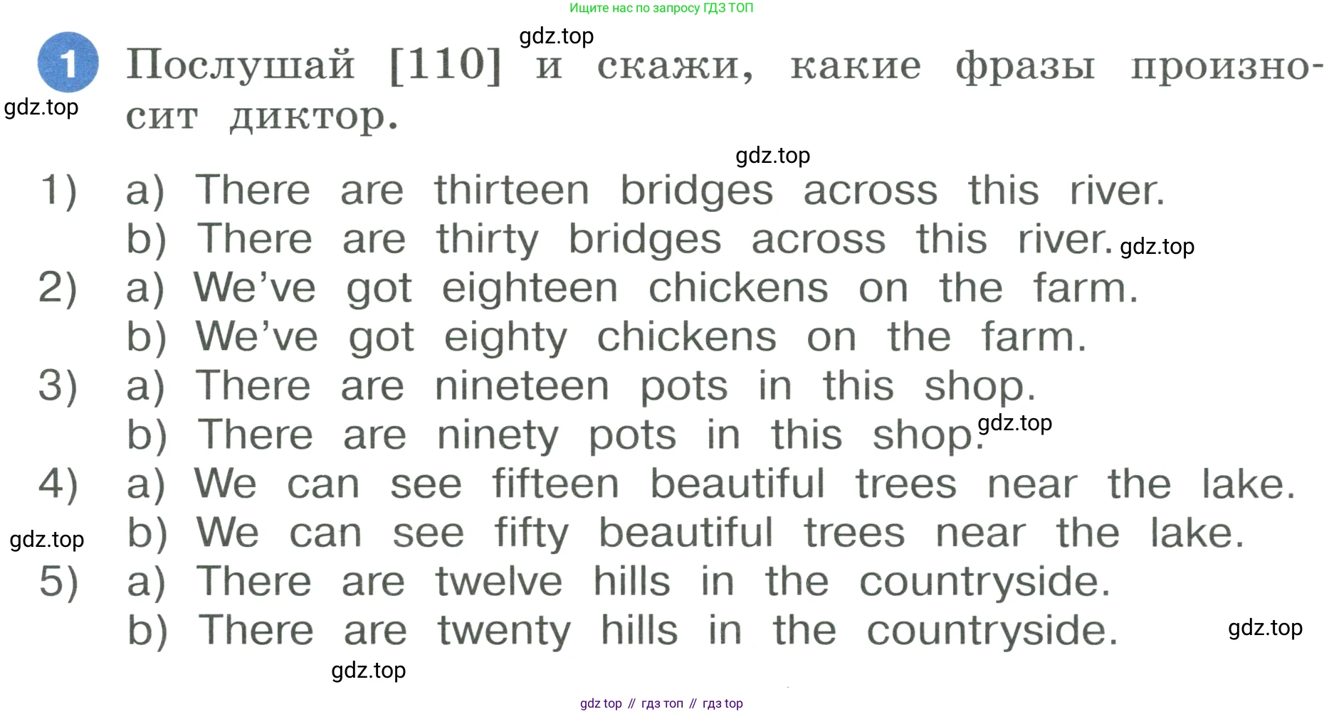 ГДЗ Английский язык (english), 3 класс Учебник, авторы: Афанасьева Ольга Васильевна (Afanasyeva Olga), Баранова Ксения Михайловна (Baranova Ksenia), Михеева Ирина Владимировна (Mikheeva Irina), издательство Просвещение, Москва, 2023, зелёного цвета, Часть 2, страница 48, номер 1, Условие
