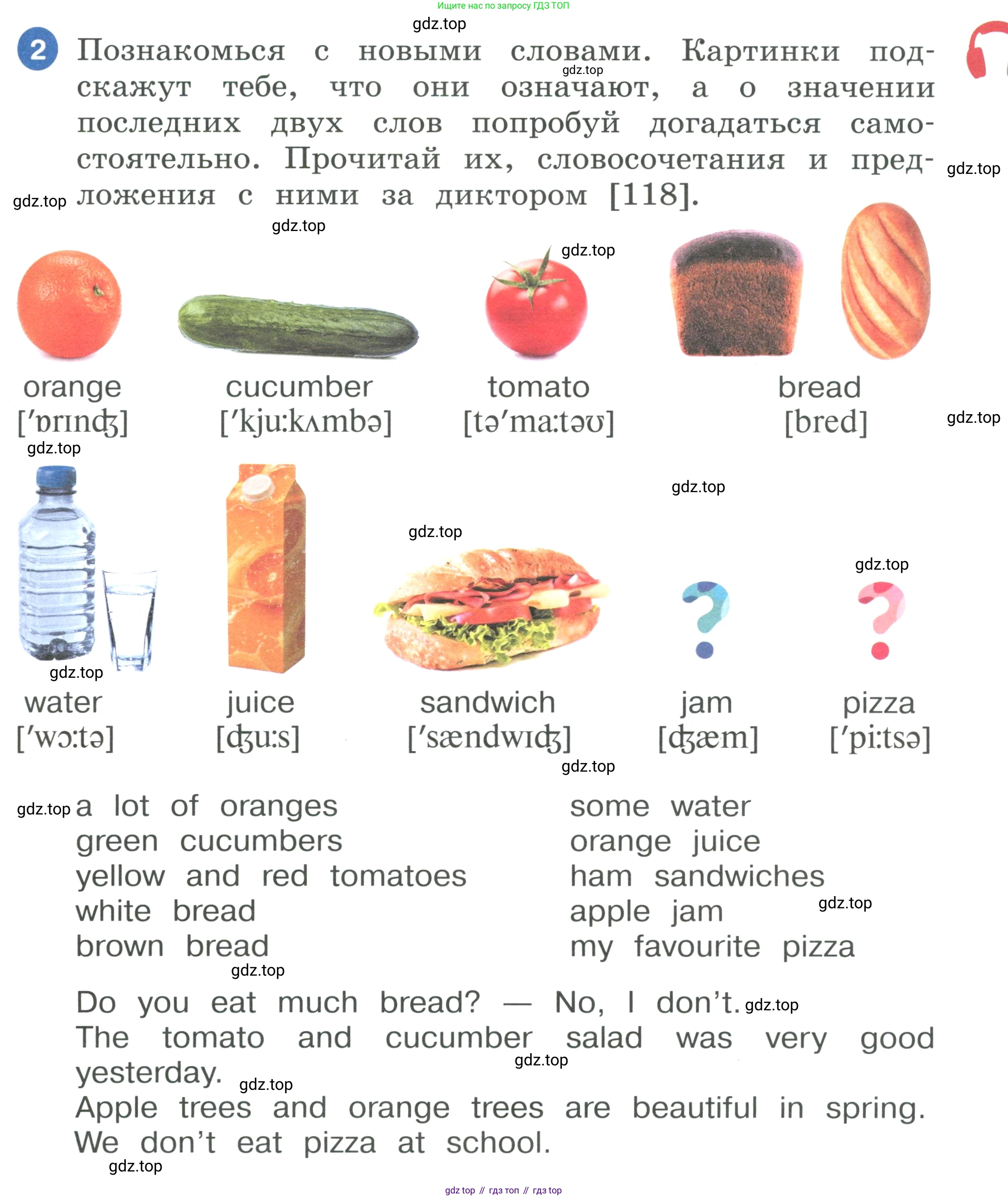 ГДЗ Английский язык (english), 3 класс Учебник, авторы: Афанасьева Ольга Васильевна (Afanasyeva Olga), Баранова Ксения Михайловна (Baranova Ksenia), Михеева Ирина Владимировна (Mikheeva Irina), издательство Просвещение, Москва, 2023, зелёного цвета, Часть 2, страница 61, номер 2, Условие