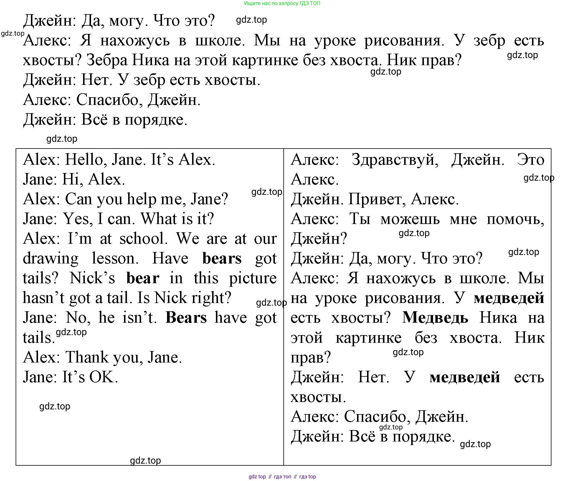 ГДЗ Английский язык (english), 3 класс Учебник, авторы: Афанасьева Ольга Васильевна (Afanasyeva Olga), Баранова Ксения Михайловна (Baranova Ksenia), Михеева Ирина Владимировна (Mikheeva Irina), издательство Просвещение, Москва, 2023, зелёного цвета, Часть 2, страница 24, номер 6, Решение (продолжение 2)