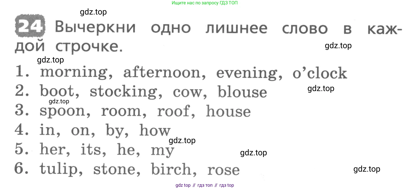 ГДЗ Английский язык (english), 3 класс Лексико-грамматический практикум, авторы: Афанасьева Ольга Васильевна (Afanasyeva Olga), Михеева Ирина Владимировна (Mikheeva Irina), Сьянов Александр Валерьевич, издательство Дрофа, Москва, 2017, зелёного цвета, страница 19, номер 24, Условие
