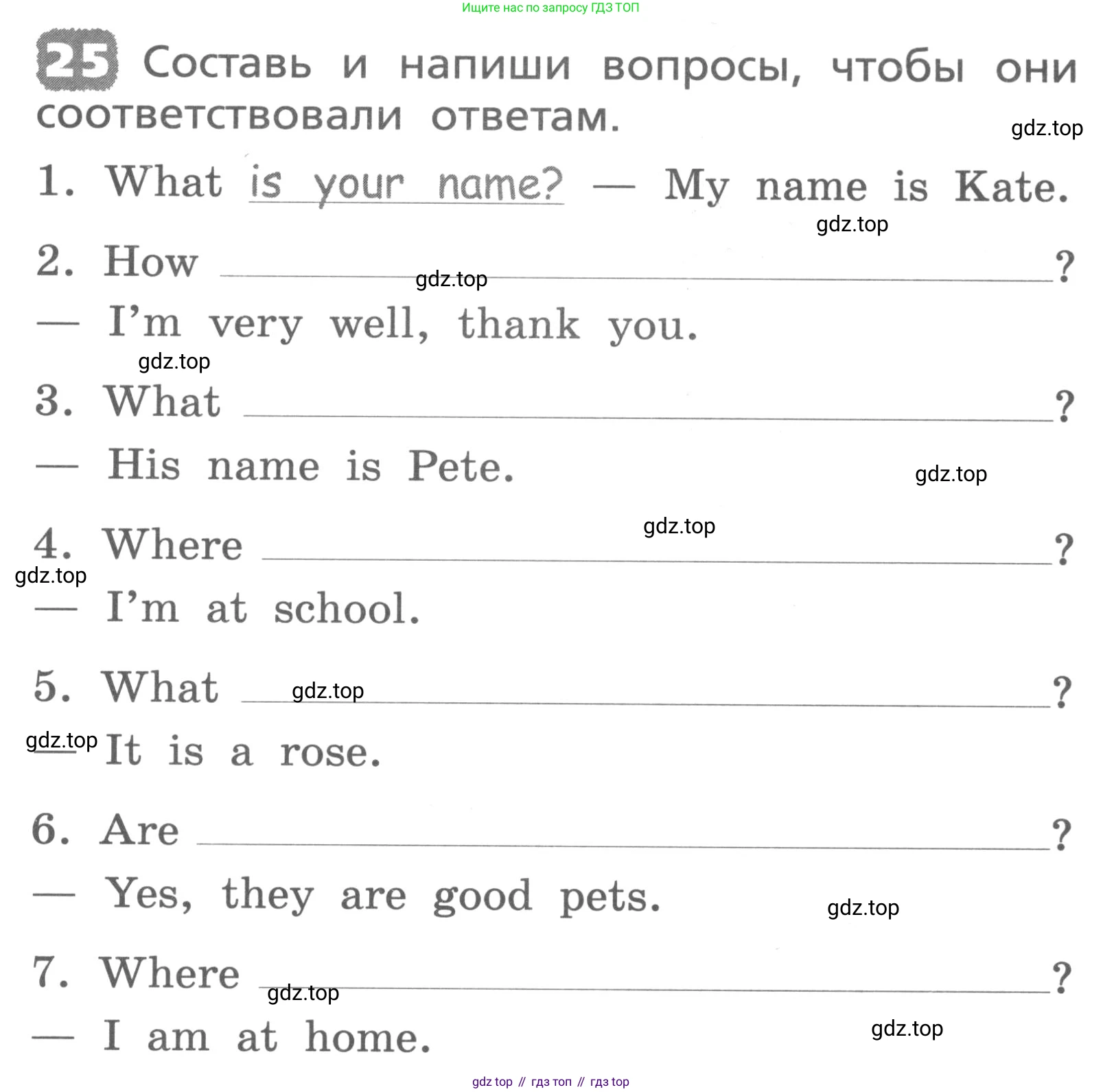 ГДЗ Английский язык (english), 3 класс Лексико-грамматический практикум, авторы: Афанасьева Ольга Васильевна (Afanasyeva Olga), Михеева Ирина Владимировна (Mikheeva Irina), Сьянов Александр Валерьевич, издательство Дрофа, Москва, 2017, зелёного цвета, страница 19, номер 25, Условие