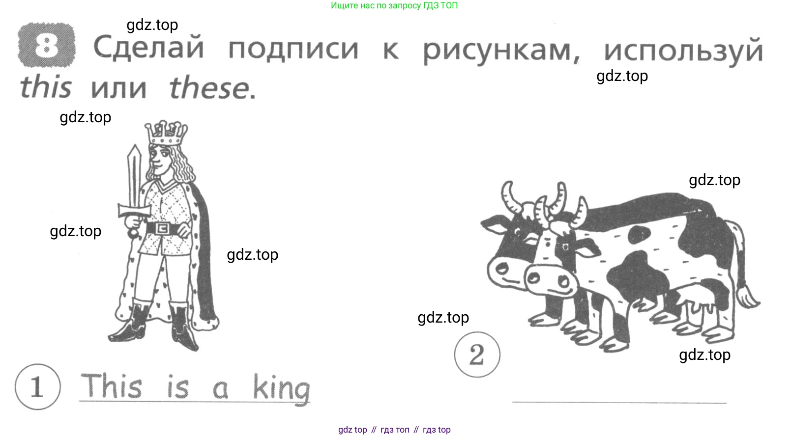 ГДЗ Английский язык (english), 3 класс Лексико-грамматический практикум, авторы: Афанасьева Ольга Васильевна (Afanasyeva Olga), Михеева Ирина Владимировна (Mikheeva Irina), Сьянов Александр Валерьевич, издательство Дрофа, Москва, 2017, зелёного цвета, страница 6, номер 8, Условие