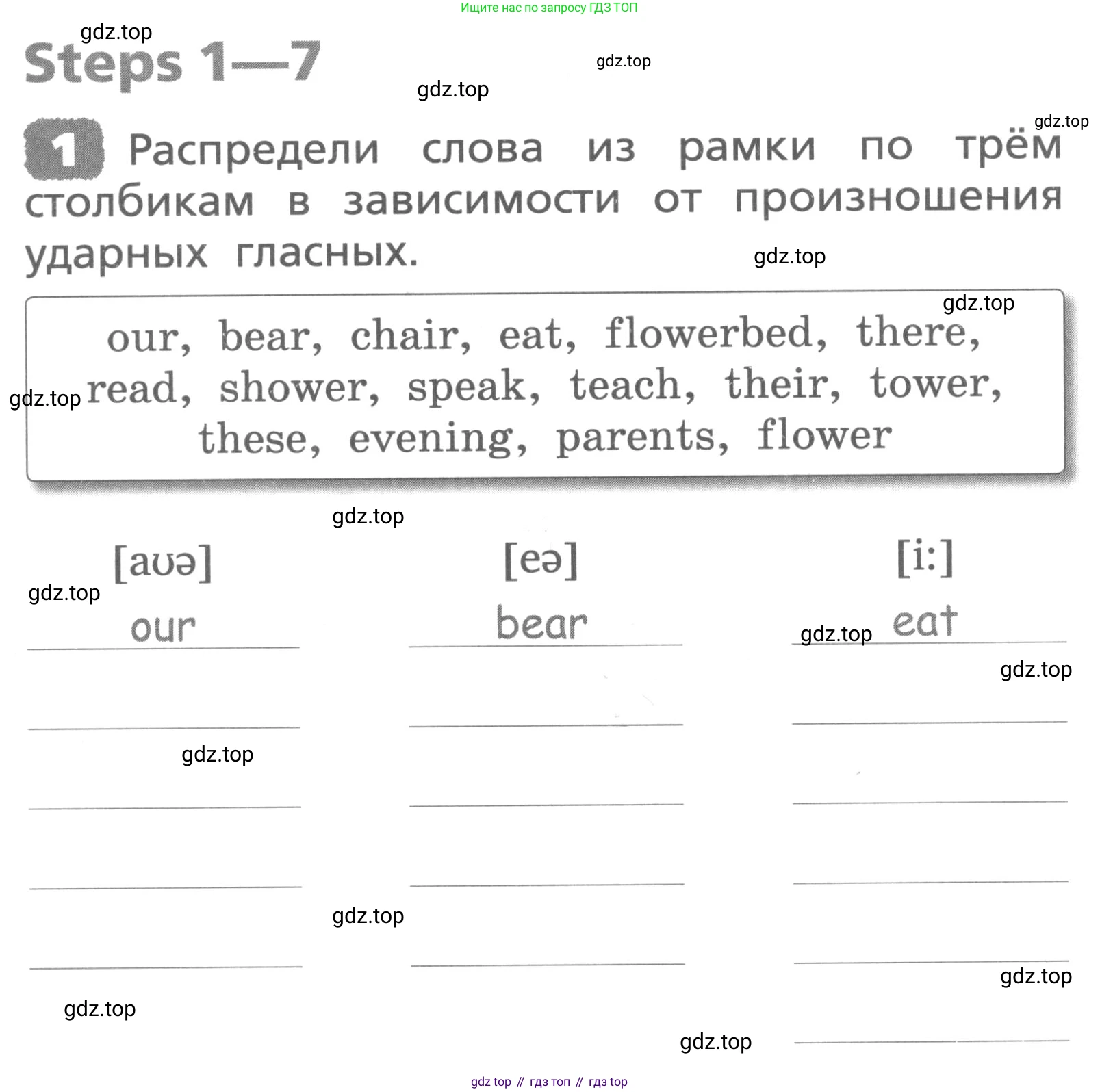 ГДЗ Английский язык (english), 3 класс Лексико-грамматический практикум, авторы: Афанасьева Ольга Васильевна (Afanasyeva Olga), Михеева Ирина Владимировна (Mikheeva Irina), Сьянов Александр Валерьевич, издательство Дрофа, Москва, 2017, зелёного цвета, страница 22, номер 1, Условие