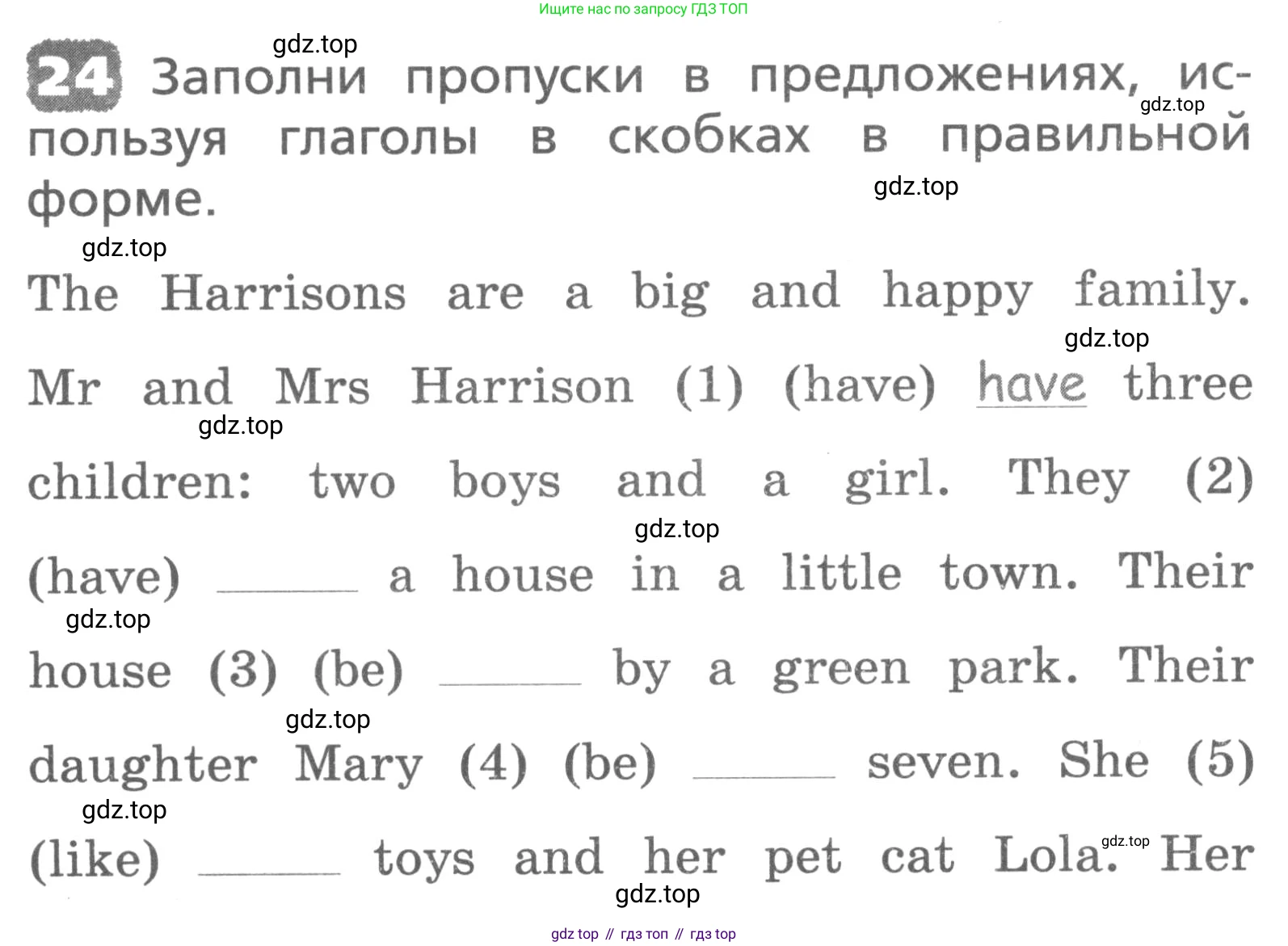 ГДЗ Английский язык (english), 3 класс Лексико-грамматический практикум, авторы: Афанасьева Ольга Васильевна (Afanasyeva Olga), Михеева Ирина Владимировна (Mikheeva Irina), Сьянов Александр Валерьевич, издательство Дрофа, Москва, 2017, зелёного цвета, страница 90, номер 24, Условие