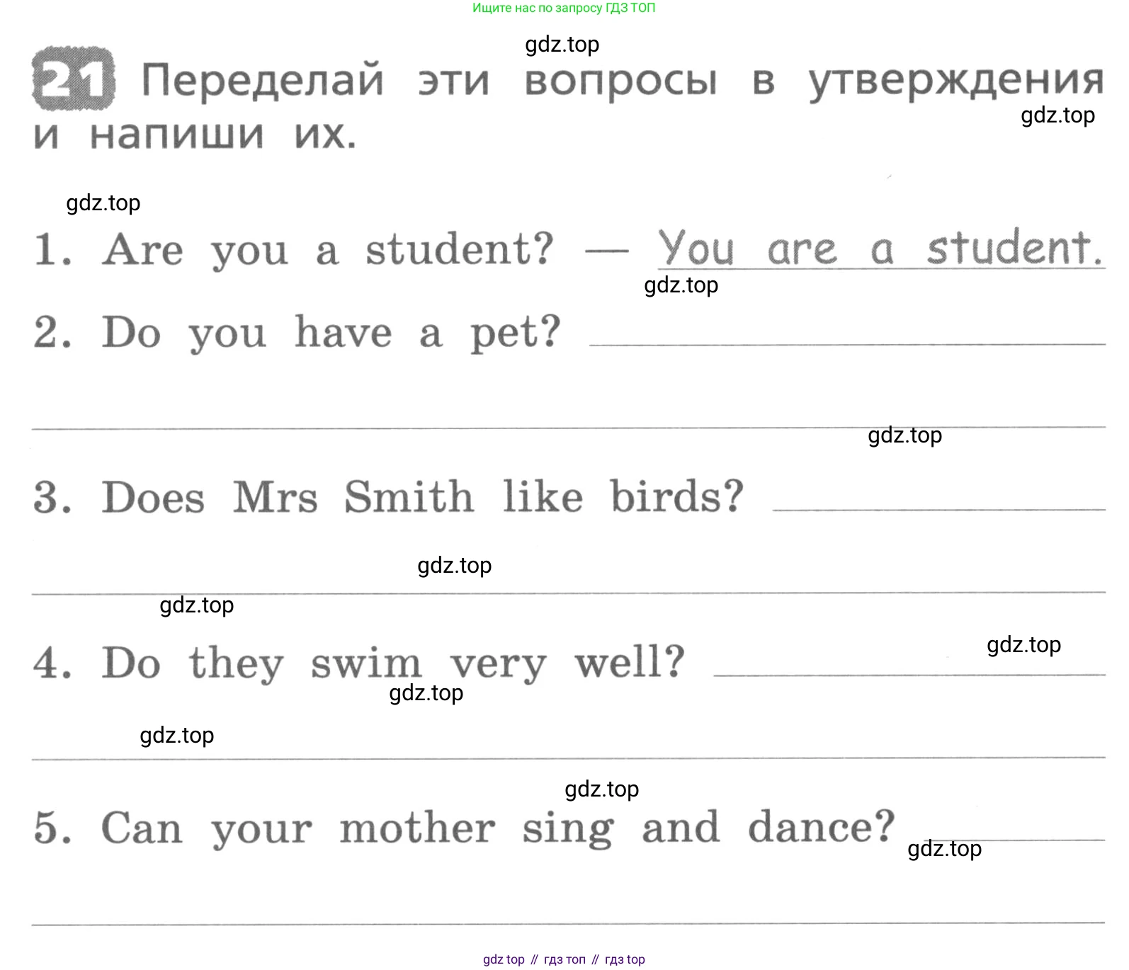 ГДЗ Английский язык (english), 3 класс Лексико-грамматический практикум, авторы: Афанасьева Ольга Васильевна (Afanasyeva Olga), Михеева Ирина Владимировна (Mikheeva Irina), Сьянов Александр Валерьевич, издательство Дрофа, Москва, 2017, зелёного цвета, страница 108, номер 21, Условие