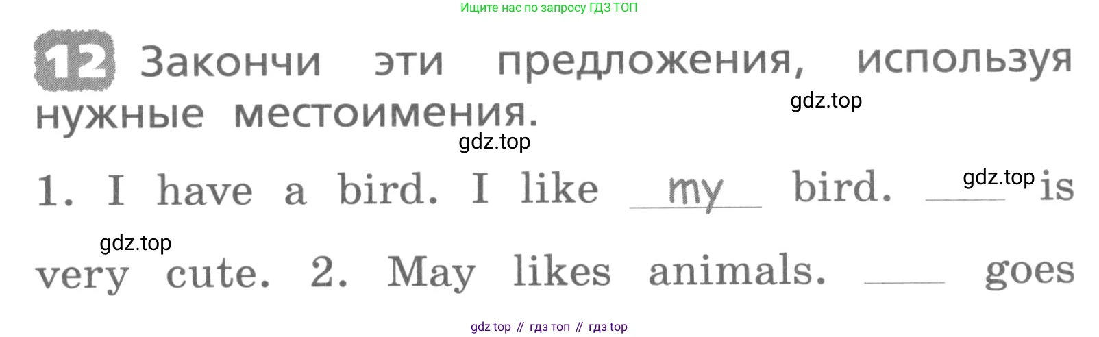 ГДЗ Английский язык (english), 3 класс Лексико-грамматический практикум, авторы: Афанасьева Ольга Васильевна (Afanasyeva Olga), Михеева Ирина Владимировна (Mikheeva Irina), Сьянов Александр Валерьевич, издательство Дрофа, Москва, 2017, зелёного цвета, страница 121, номер 12, Условие