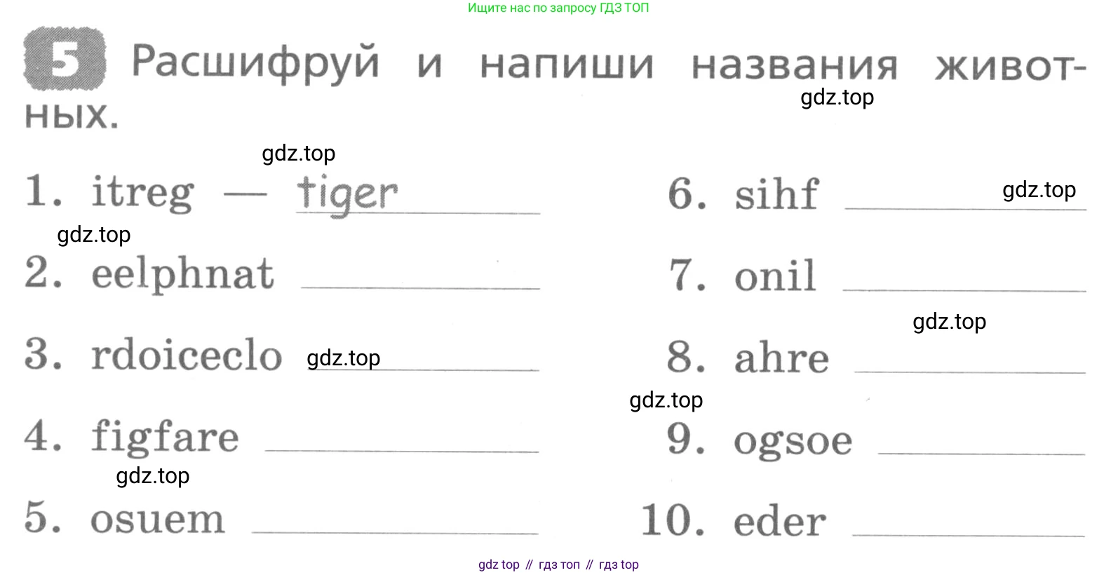 ГДЗ Английский язык (english), 3 класс Лексико-грамматический практикум, авторы: Афанасьева Ольга Васильевна (Afanasyeva Olga), Михеева Ирина Владимировна (Mikheeva Irina), Сьянов Александр Валерьевич, издательство Дрофа, Москва, 2017, зелёного цвета, страница 116, номер 5, Условие