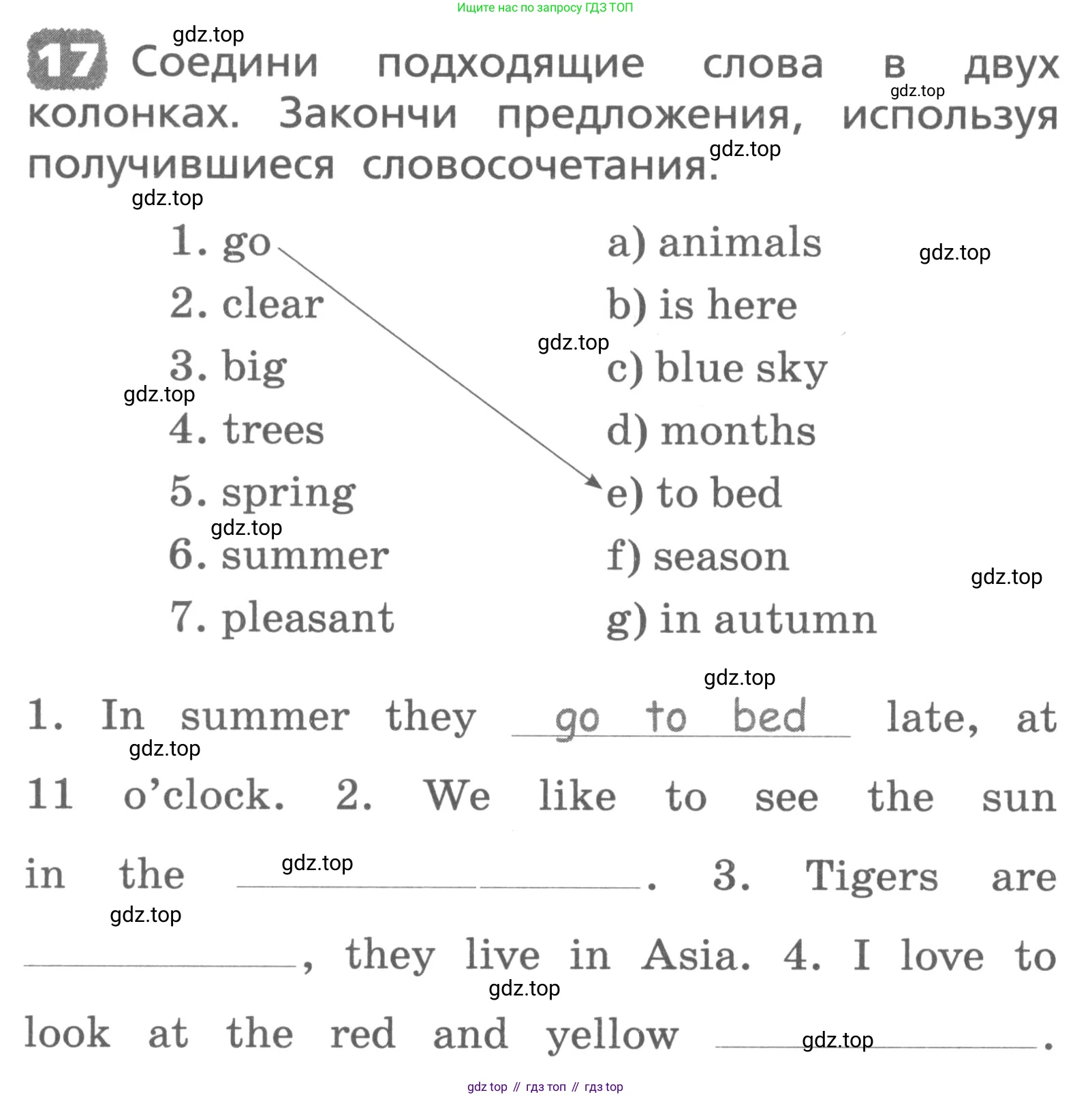 ГДЗ Английский язык (english), 3 класс Лексико-грамматический практикум, авторы: Афанасьева Ольга Васильевна (Afanasyeva Olga), Михеева Ирина Владимировна (Mikheeva Irina), Сьянов Александр Валерьевич, издательство Дрофа, Москва, 2017, зелёного цвета, страница 150, номер 17, Условие