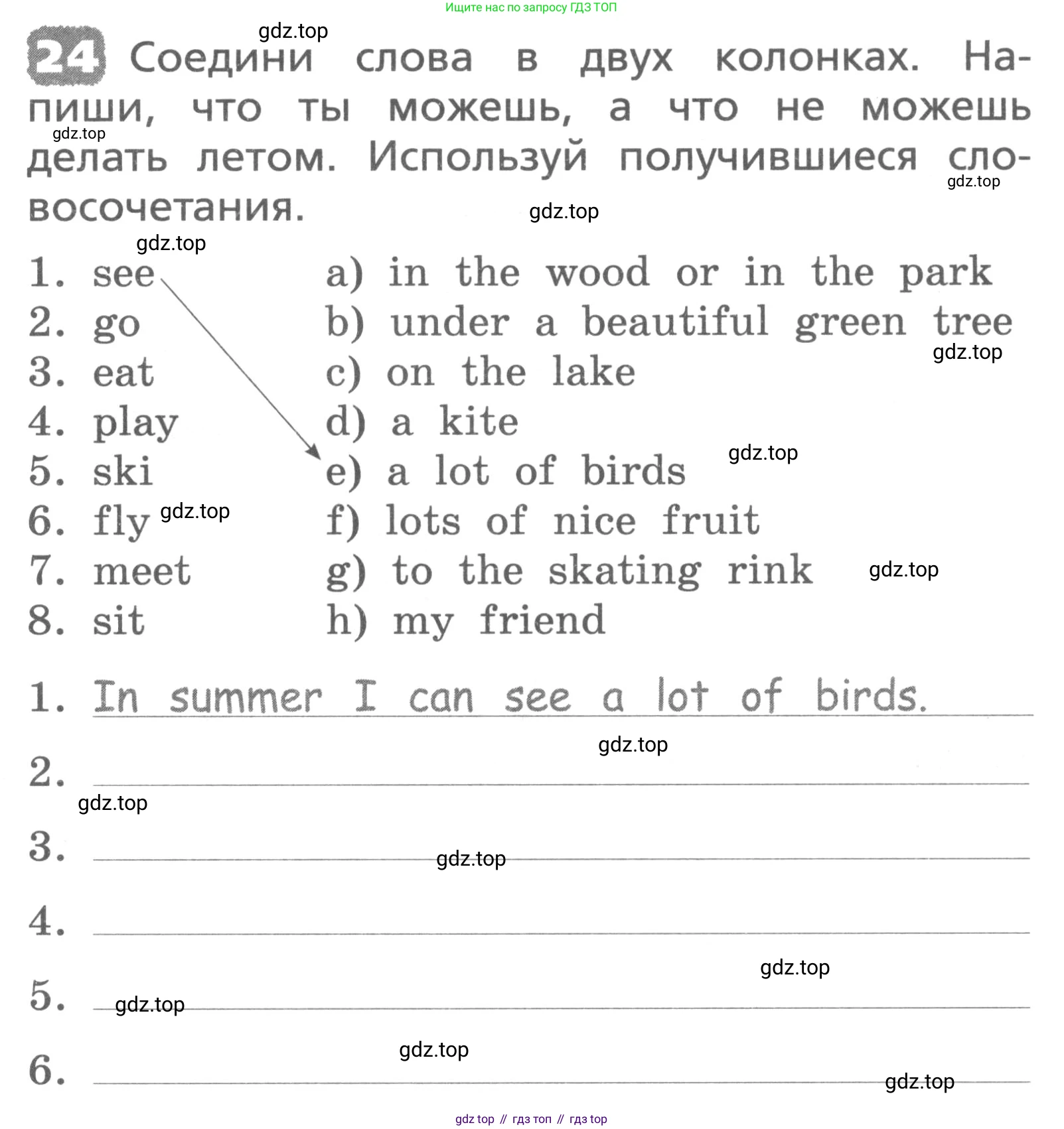 ГДЗ Английский язык (english), 3 класс Лексико-грамматический практикум, авторы: Афанасьева Ольга Васильевна (Afanasyeva Olga), Михеева Ирина Владимировна (Mikheeva Irina), Сьянов Александр Валерьевич, издательство Дрофа, Москва, 2017, зелёного цвета, страница 155, номер 24, Условие