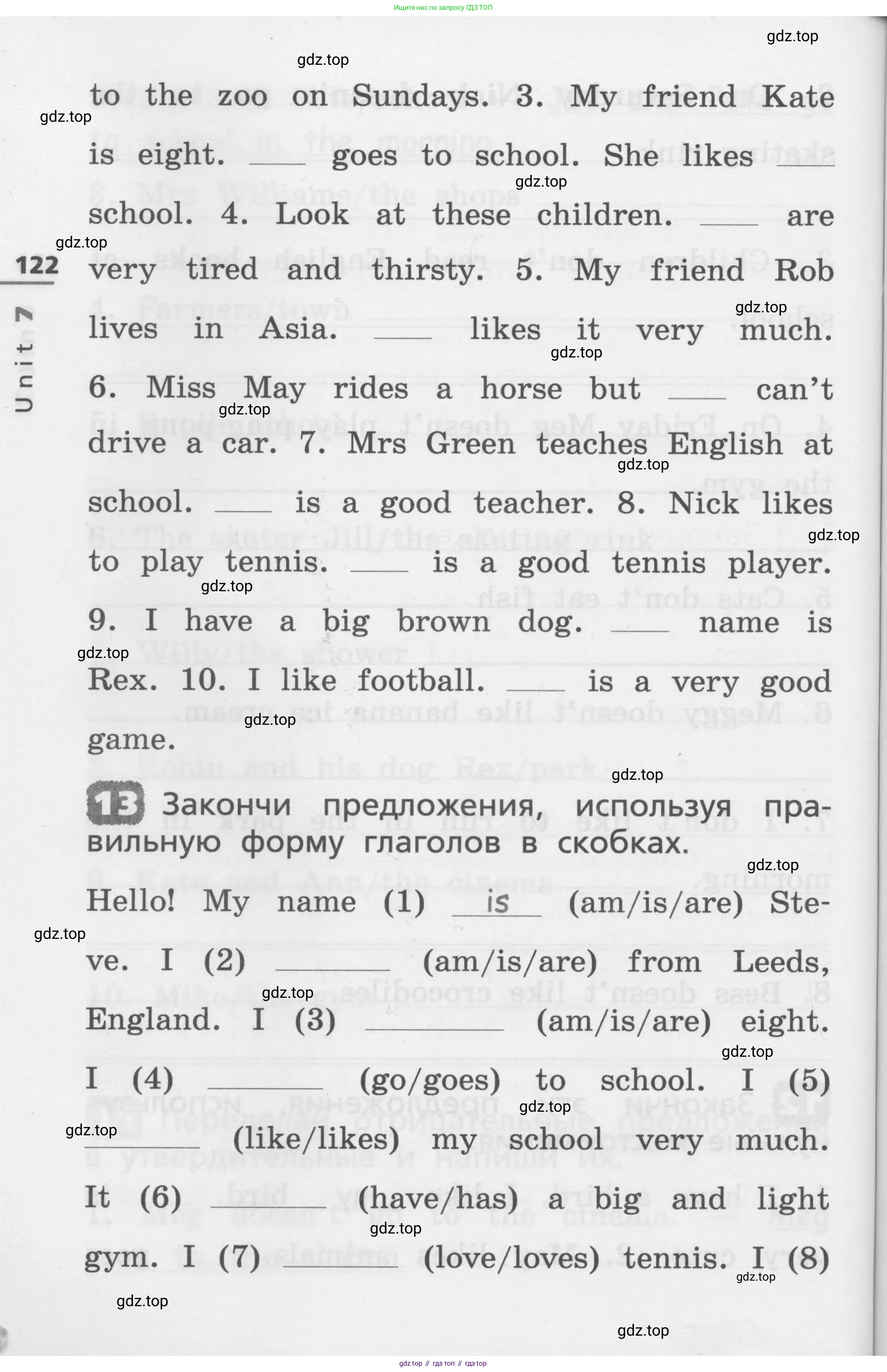Английский язык (english), 3 класс Лексико-грамматический практикум, авторы: Афанасьева Ольга Васильевна (Afanasyeva Olga), Михеева Ирина Владимировна (Mikheeva Irina), Сьянов Александр Валерьевич, издательство Дрофа, Москва, 2017, зелёного цвета, страница 122