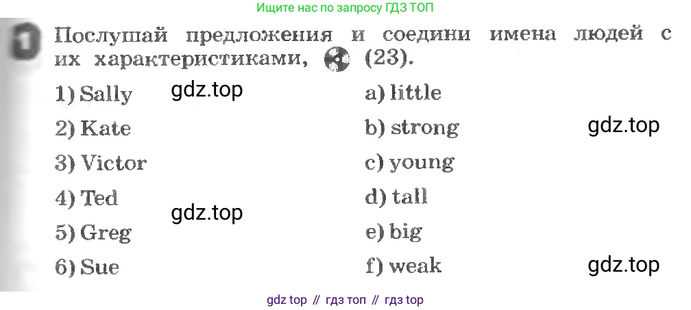 ГДЗ Английский язык (english), 3 класс рабочая тетрадь, авторы: Афанасьева Ольга Васильевна (Afanasyeva Olga), Михеева Ирина Владимировна (Mikheeva Irina), издательство Дрофа, Москва, 2016 - 2022, зелёного цвета, страница 53, номер 1, Условие