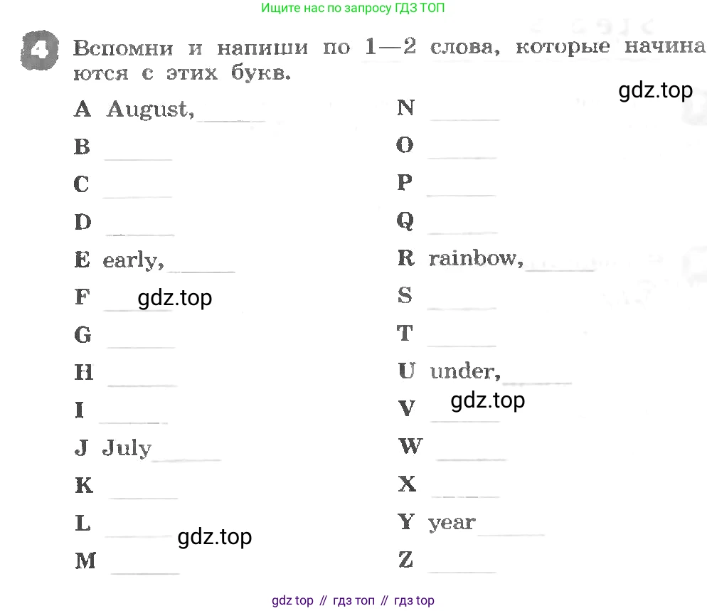 ГДЗ Английский язык (english), 3 класс рабочая тетрадь, авторы: Афанасьева Ольга Васильевна (Afanasyeva Olga), Михеева Ирина Владимировна (Mikheeva Irina), издательство Дрофа, Москва, 2016 - 2022, зелёного цвета, страница 121, номер 4, Условие