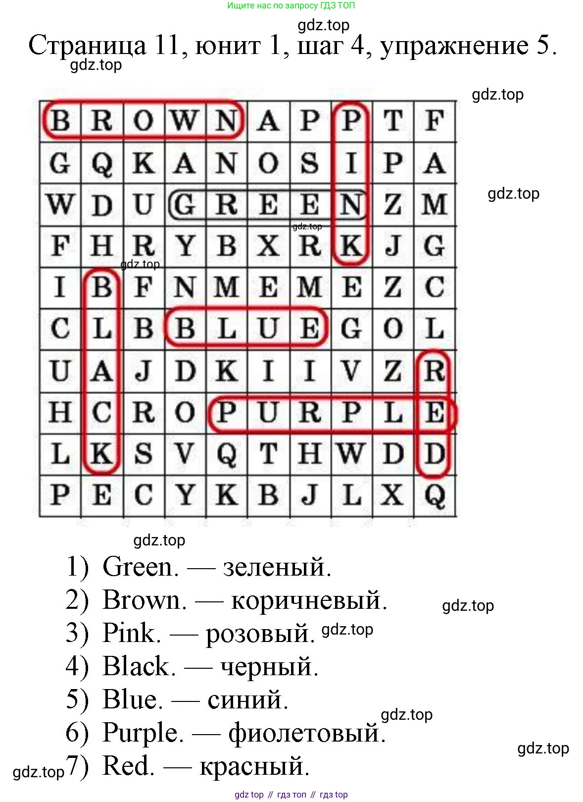 ГДЗ Английский язык (english), 3 класс рабочая тетрадь, авторы: Афанасьева Ольга Васильевна (Afanasyeva Olga), Михеева Ирина Владимировна (Mikheeva Irina), издательство Дрофа, Москва, 2016 - 2022, зелёного цвета, страница 11, номер 5, Решение