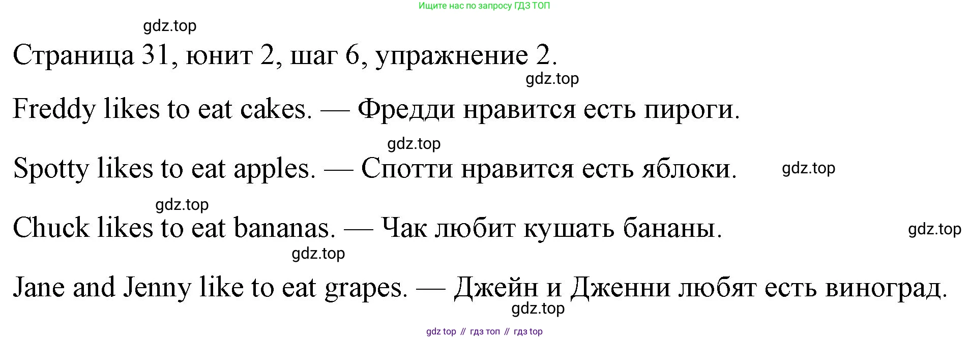 ГДЗ Английский язык (english), 3 класс рабочая тетрадь, авторы: Афанасьева Ольга Васильевна (Afanasyeva Olga), Михеева Ирина Владимировна (Mikheeva Irina), издательство Дрофа, Москва, 2016 - 2022, зелёного цвета, страница 31, номер 2, Решение