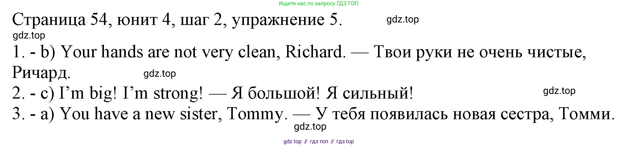 ГДЗ Английский язык (english), 3 класс рабочая тетрадь, авторы: Афанасьева Ольга Васильевна (Afanasyeva Olga), Михеева Ирина Владимировна (Mikheeva Irina), издательство Дрофа, Москва, 2016 - 2022, зелёного цвета, страница 54, номер 5, Решение
