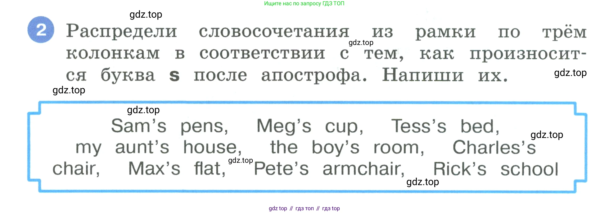 Английский язык (english), 3 класс рабочая тетрадь, авторы: Афанасьева Ольга Васильевна (Afanasyeva Olga), Баранова Ксения Михайловна (Baranova Ksenia), Михеева Ирина Владимировна (Mikheeva Irina), издательство Просвещение, Москва, 2023, зелёного цвета, Часть 1, страница 26, номер 2, Условие