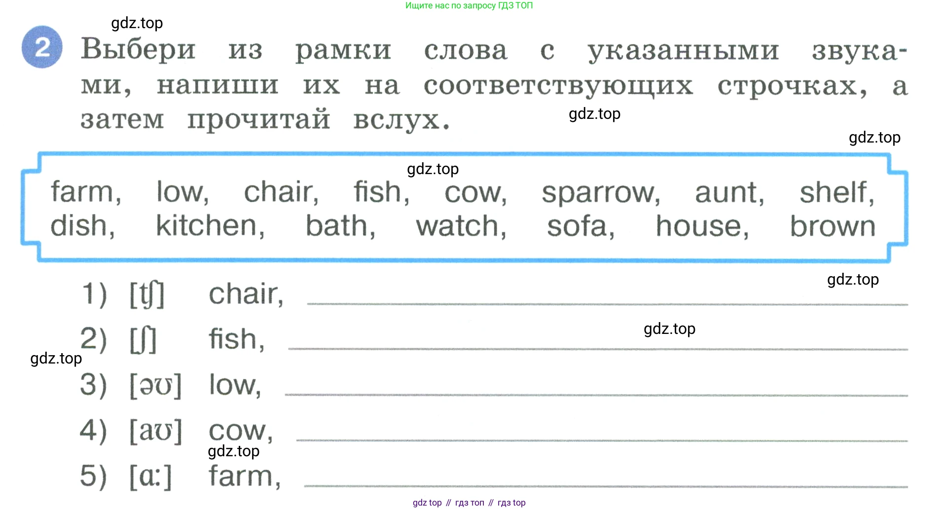 Английский язык (english), 3 класс рабочая тетрадь, авторы: Афанасьева Ольга Васильевна (Afanasyeva Olga), Баранова Ксения Михайловна (Baranova Ksenia), Михеева Ирина Владимировна (Mikheeva Irina), издательство Просвещение, Москва, 2023, зелёного цвета, Часть 1, страница 29, номер 2, Условие