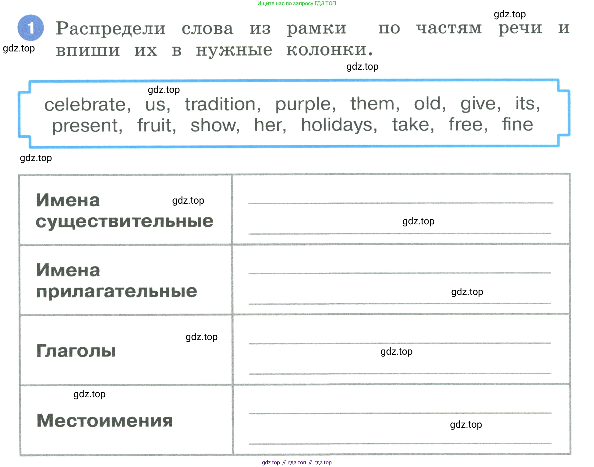 Английский язык (english), 3 класс рабочая тетрадь, авторы: Афанасьева Ольга Васильевна (Afanasyeva Olga), Баранова Ксения Михайловна (Baranova Ksenia), Михеева Ирина Владимировна (Mikheeva Irina), издательство Просвещение, Москва, 2023, зелёного цвета, Часть 1, страница 74, номер 1, Условие