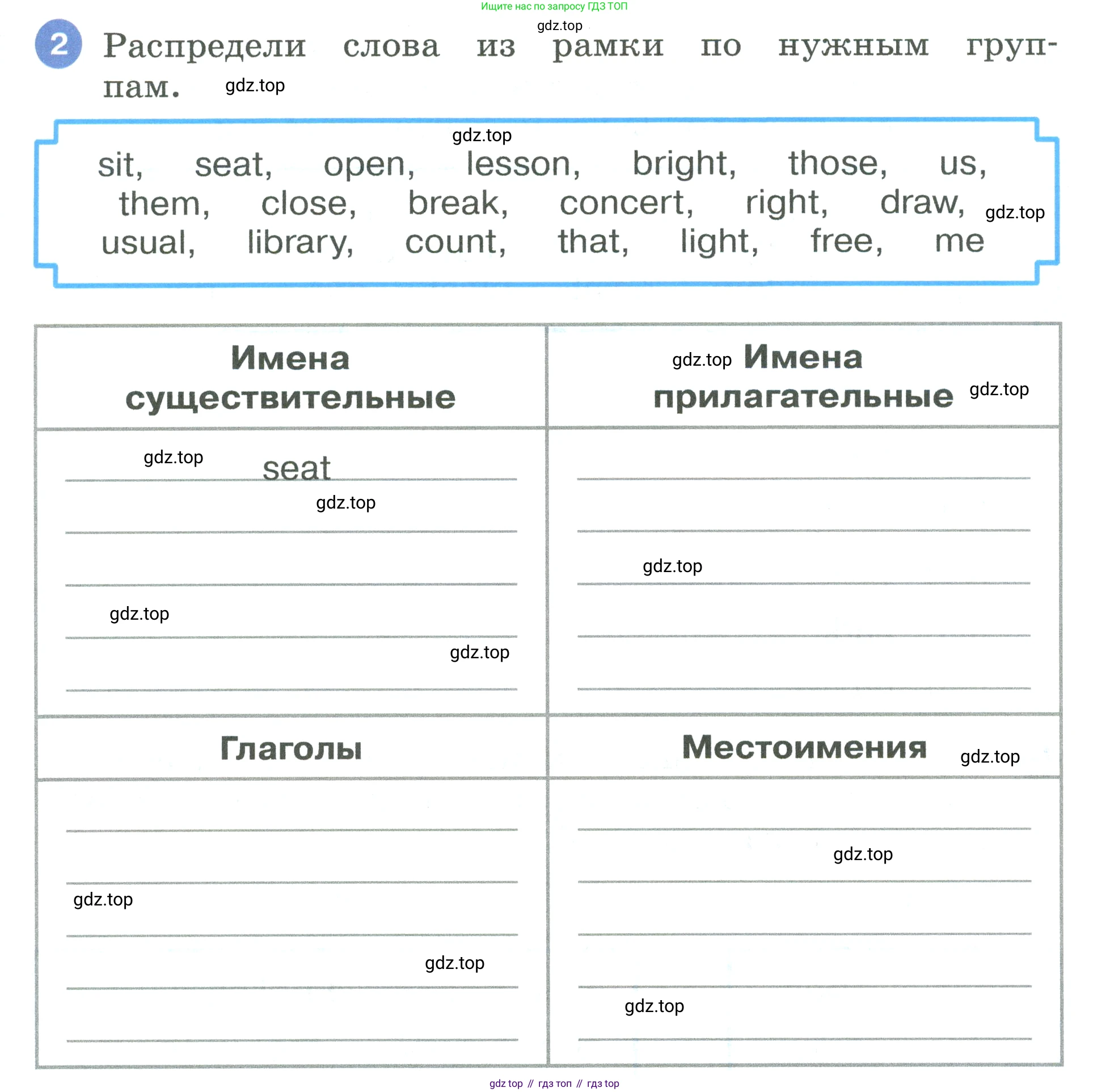 Английский язык (english), 3 класс рабочая тетрадь, авторы: Афанасьева Ольга Васильевна (Afanasyeva Olga), Баранова Ксения Михайловна (Baranova Ksenia), Михеева Ирина Владимировна (Mikheeva Irina), издательство Просвещение, Москва, 2023, зелёного цвета, Часть 2, страница 15, номер 2, Условие