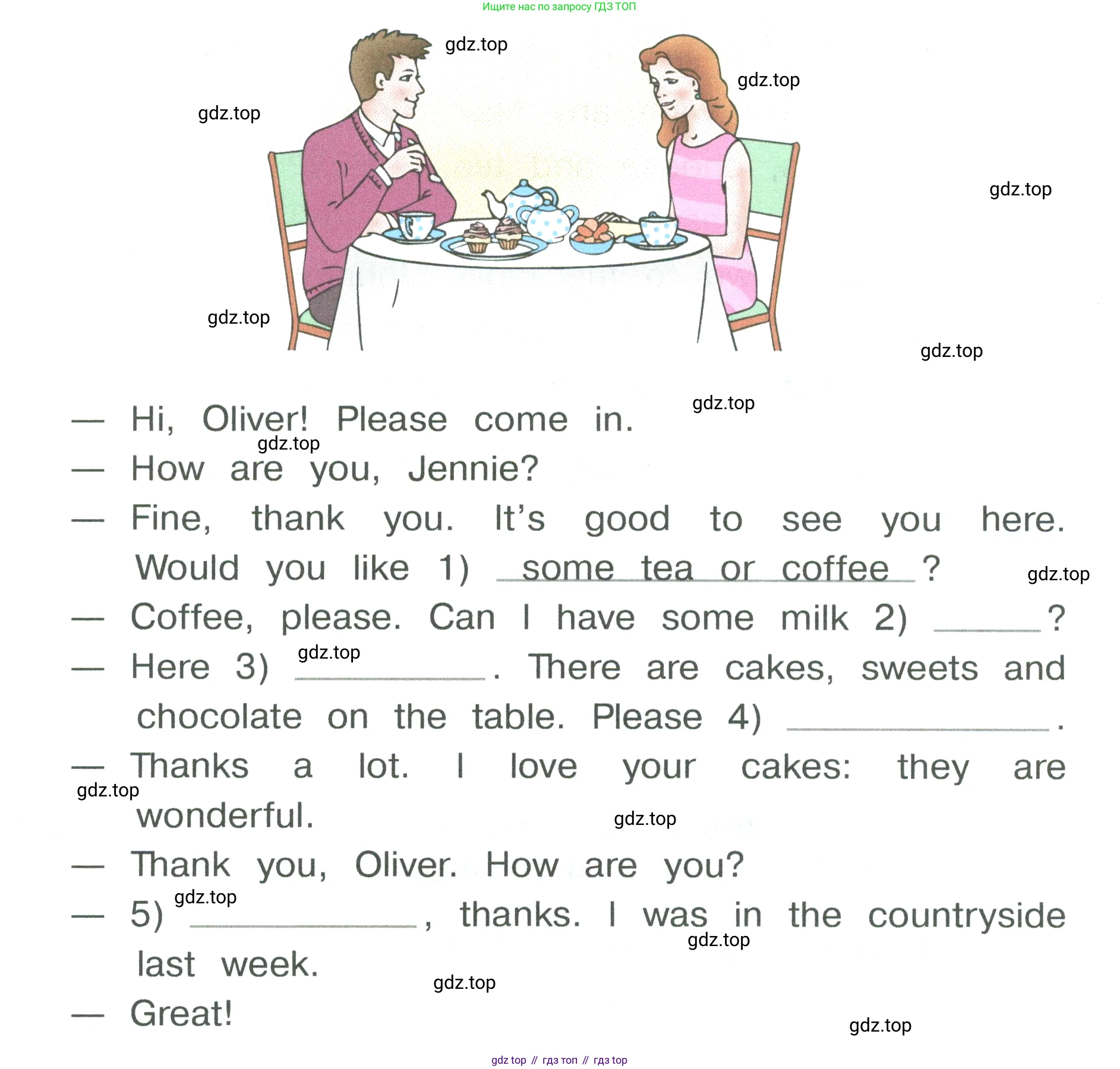 Английский язык (english), 3 класс рабочая тетрадь, авторы: Афанасьева Ольга Васильевна (Afanasyeva Olga), Баранова Ксения Михайловна (Baranova Ksenia), Михеева Ирина Владимировна (Mikheeva Irina), издательство Просвещение, Москва, 2023, зелёного цвета, Часть 2, страница 35, номер 1, Условие (продолжение 2)