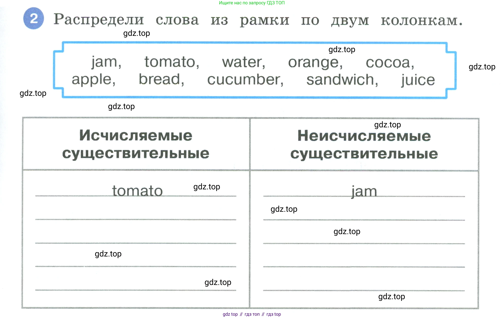 Английский язык (english), 3 класс рабочая тетрадь, авторы: Афанасьева Ольга Васильевна (Afanasyeva Olga), Баранова Ксения Михайловна (Baranova Ksenia), Михеева Ирина Владимировна (Mikheeva Irina), издательство Просвещение, Москва, 2023, зелёного цвета, Часть 2, страница 39, номер 2, Условие
