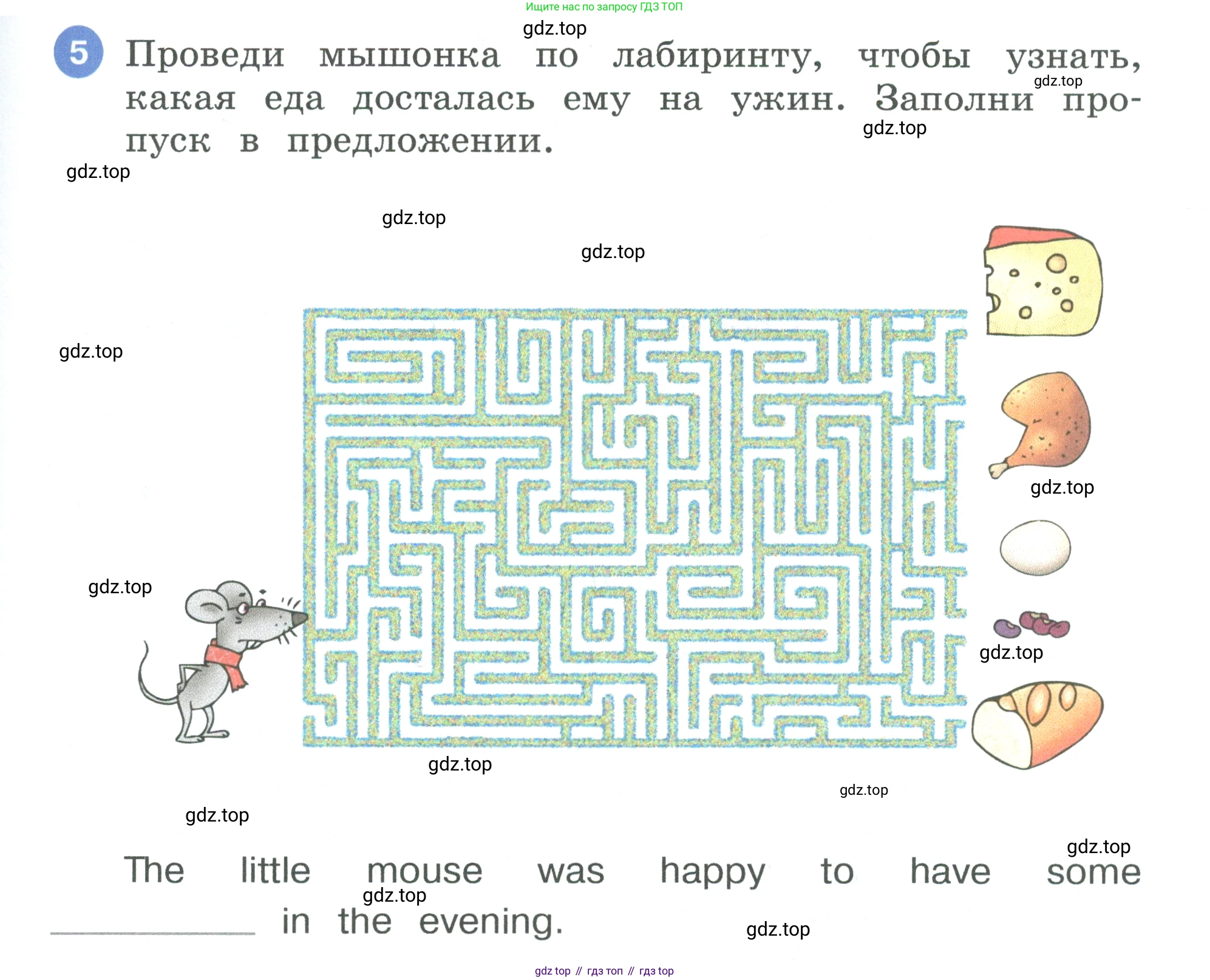 Английский язык (english), 3 класс рабочая тетрадь, авторы: Афанасьева Ольга Васильевна (Afanasyeva Olga), Баранова Ксения Михайловна (Baranova Ksenia), Михеева Ирина Владимировна (Mikheeva Irina), издательство Просвещение, Москва, 2023, зелёного цвета, Часть 2, страница 45, номер 5, Условие