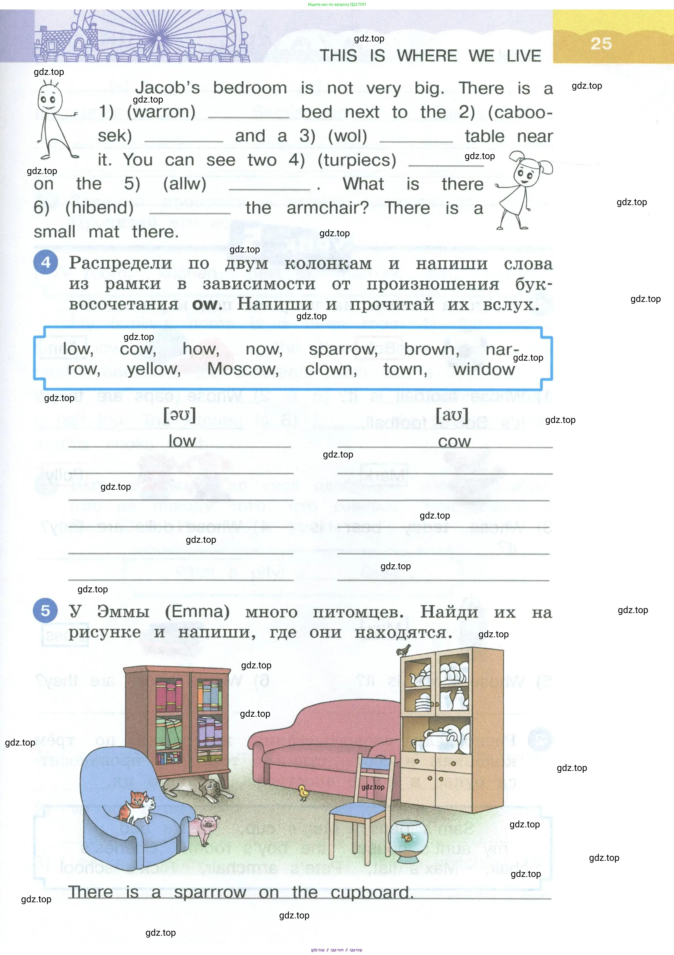 Английский язык (english), 3 класс рабочая тетрадь, авторы: Афанасьева Ольга Васильевна (Afanasyeva Olga), Баранова Ксения Михайловна (Baranova Ksenia), Михеева Ирина Владимировна (Mikheeva Irina), издательство Просвещение, Москва, 2023, зелёного цвета, Часть 1, страница 25