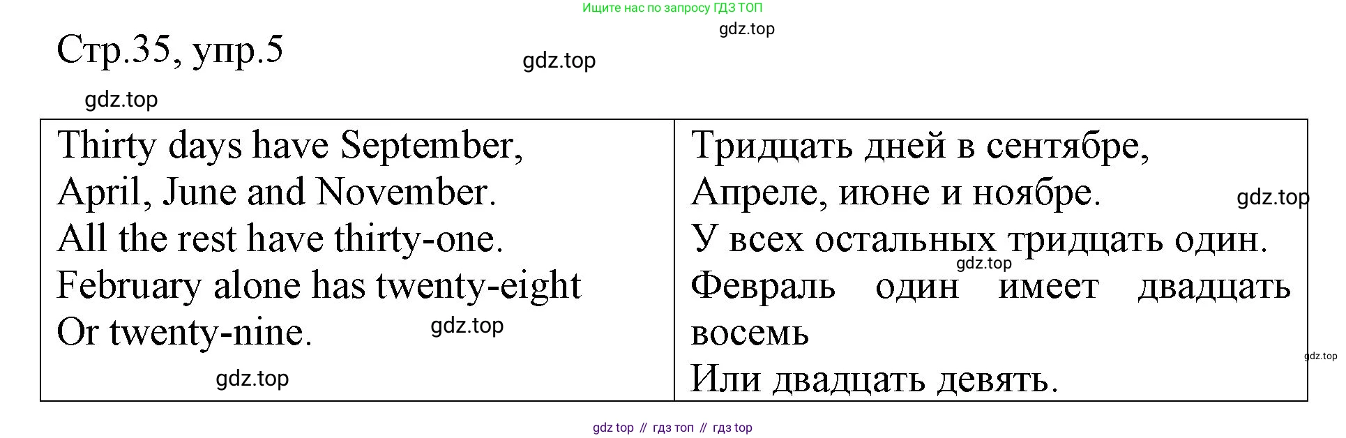 Английский язык (english), 3 класс рабочая тетрадь, авторы: Афанасьева Ольга Васильевна (Afanasyeva Olga), Баранова Ксения Михайловна (Baranova Ksenia), Михеева Ирина Владимировна (Mikheeva Irina), издательство Просвещение, Москва, 2023, зелёного цвета, Часть 2, страница 35, номер 5, Решение