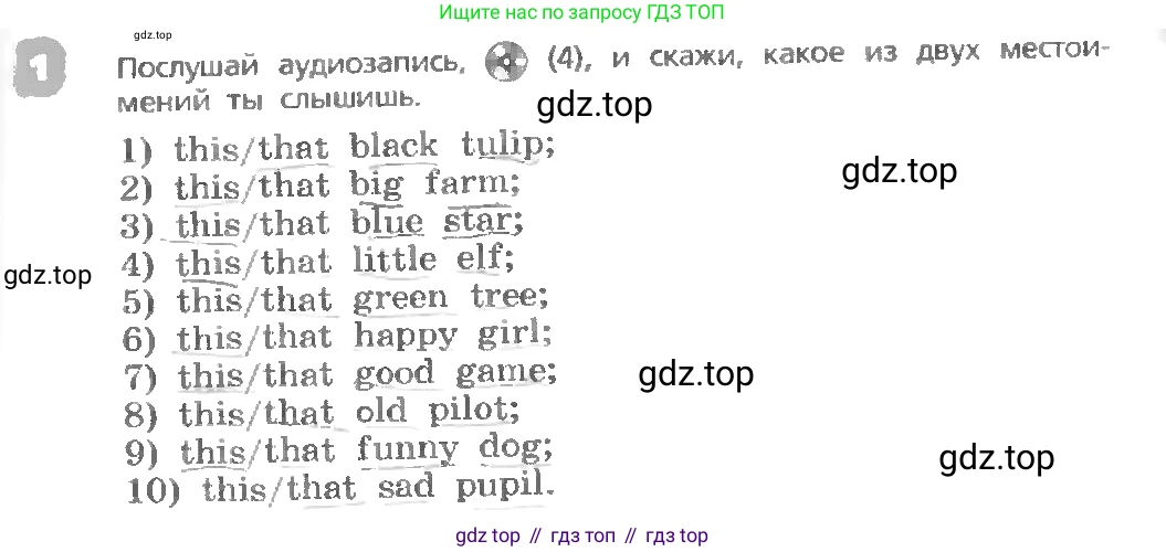 ГДЗ Английский язык (english), 3 класс Учебник, авторы: Афанасьева Ольга Васильевна (Afanasyeva Olga), Михеева Ирина Владимировна (Mikheeva Irina), издательство Дрофа, Москва, 2014 - 2022, зелёного цвета, Часть 1, страница 7, номер 1, Условие