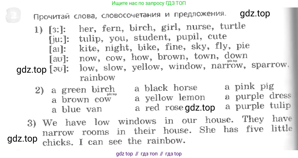 ГДЗ Английский язык (english), 3 класс Учебник, авторы: Афанасьева Ольга Васильевна (Afanasyeva Olga), Михеева Ирина Владимировна (Mikheeva Irina), издательство Дрофа, Москва, 2014 - 2022, зелёного цвета, Часть 1, страница 54, номер 2, Условие