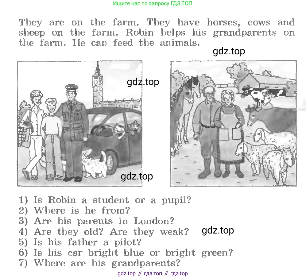 ГДЗ Английский язык (english), 3 класс Учебник, авторы: Афанасьева Ольга Васильевна (Afanasyeva Olga), Михеева Ирина Владимировна (Mikheeva Irina), издательство Дрофа, Москва, 2014 - 2022, зелёного цвета, Часть 1, страница 70, номер 4, Условие (продолжение 2)